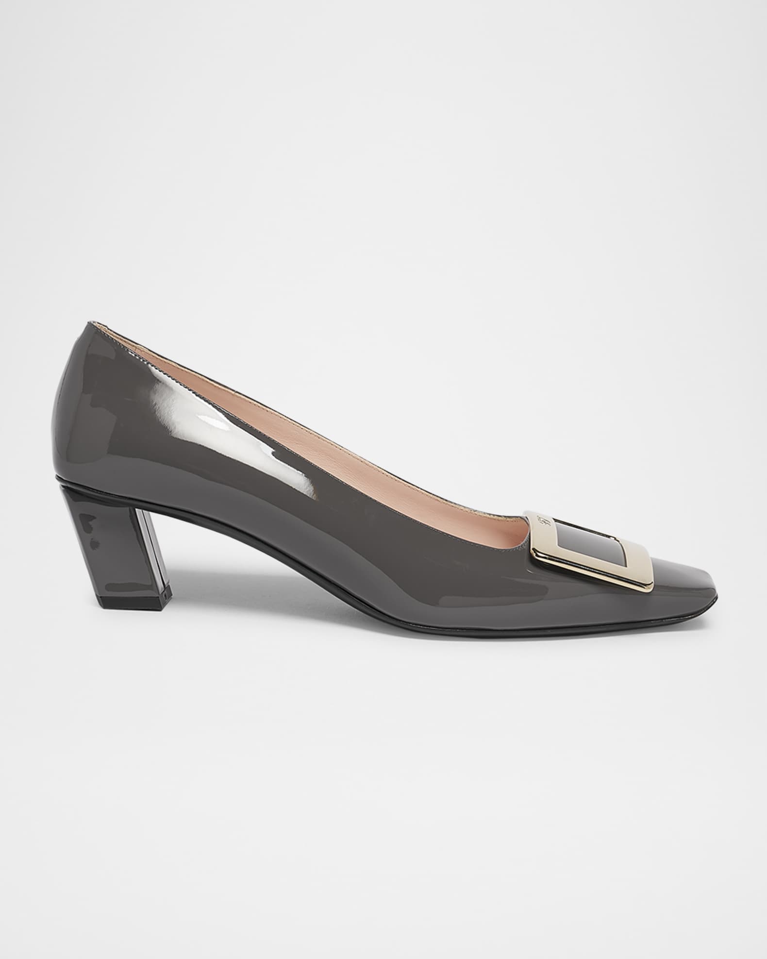 Belle Vivier Patent Buckle Pumps 0