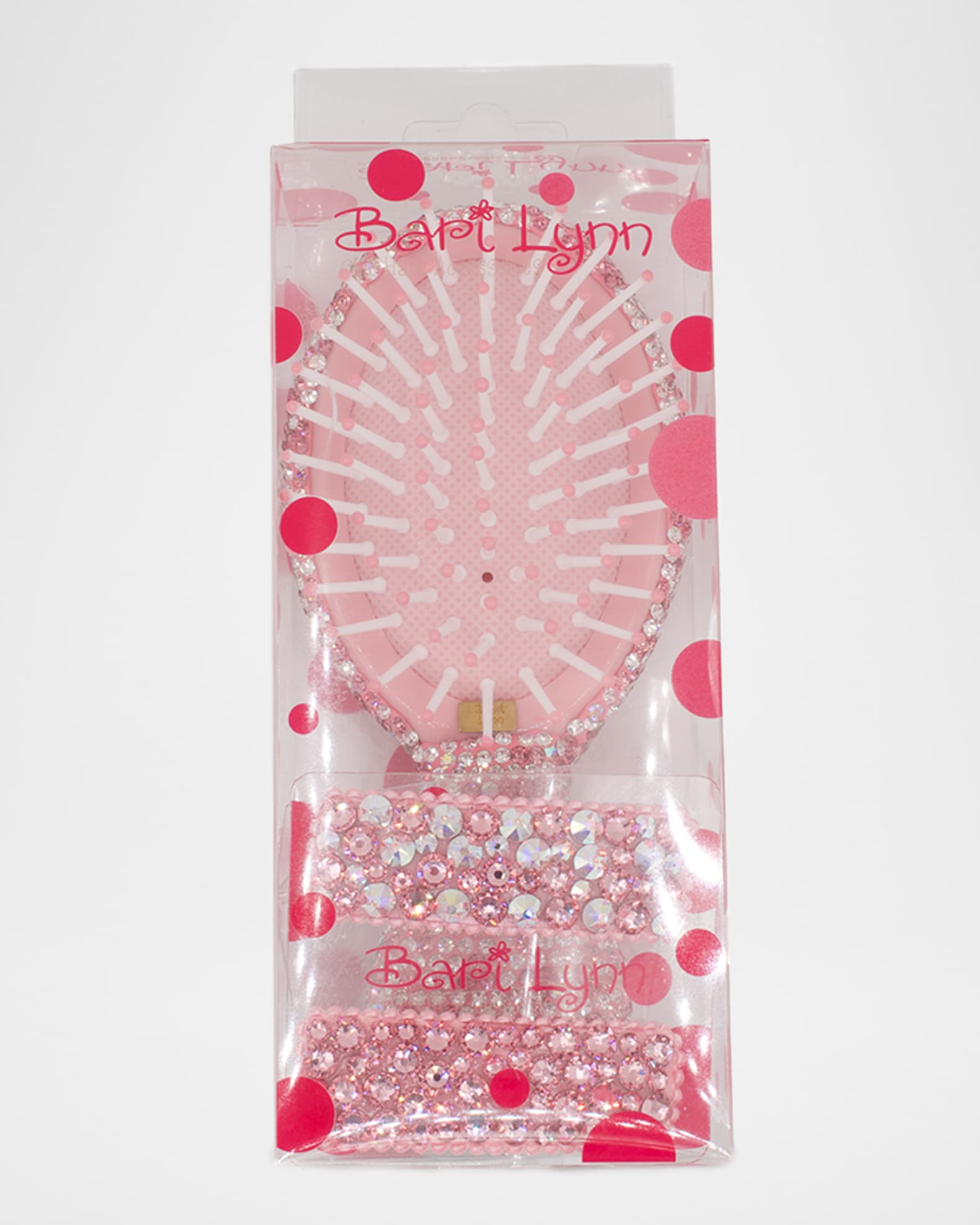 Girl's Rhinestone Travel Brush & Clips Holiday Gift Box Set  1