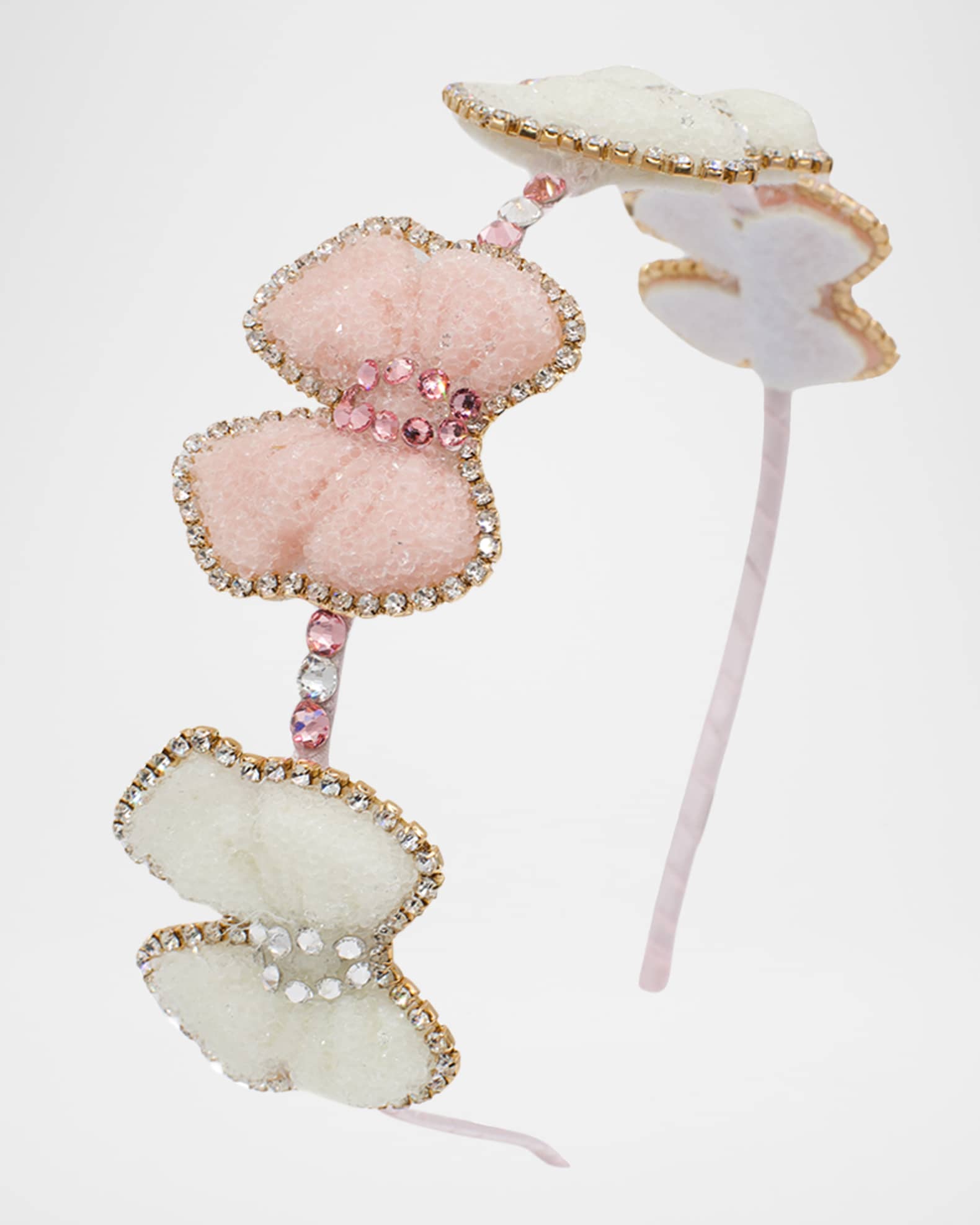 Girl's Rhinestone & Glitter Bow Headband 0