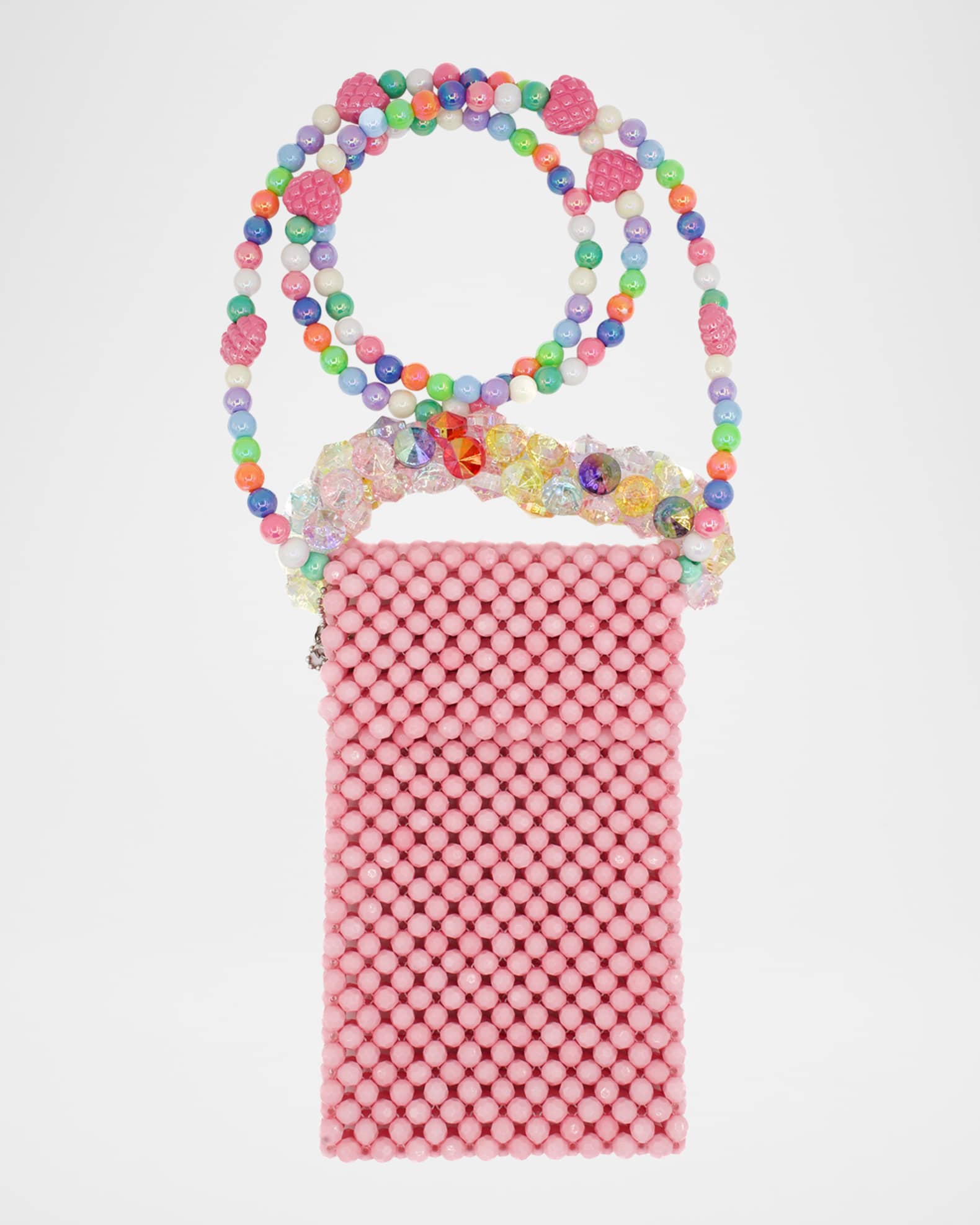 Girl's Bejeweled & Micro Beaded Crossbody Bag 1