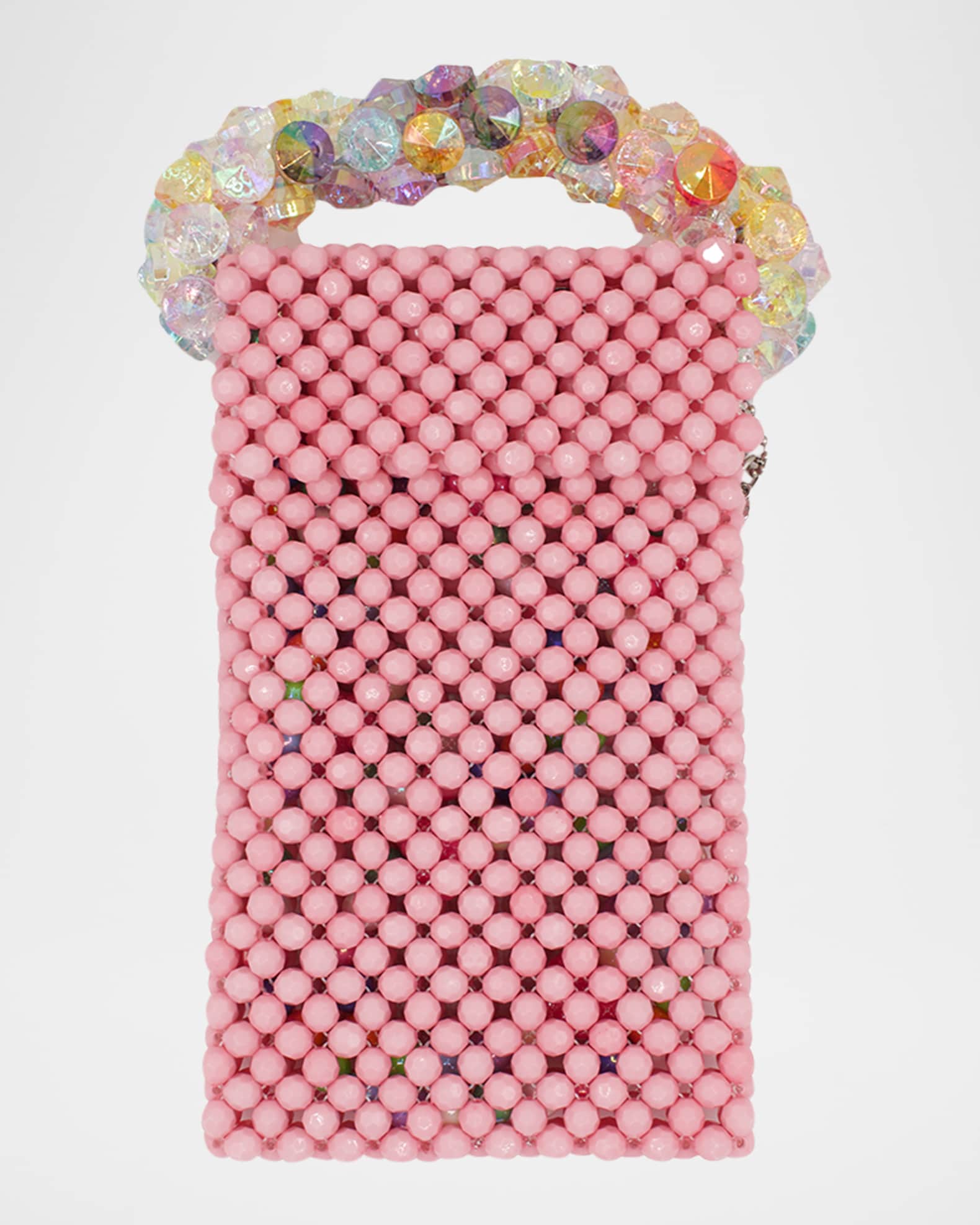 Girl's Bejeweled & Micro Beaded Crossbody Bag 0