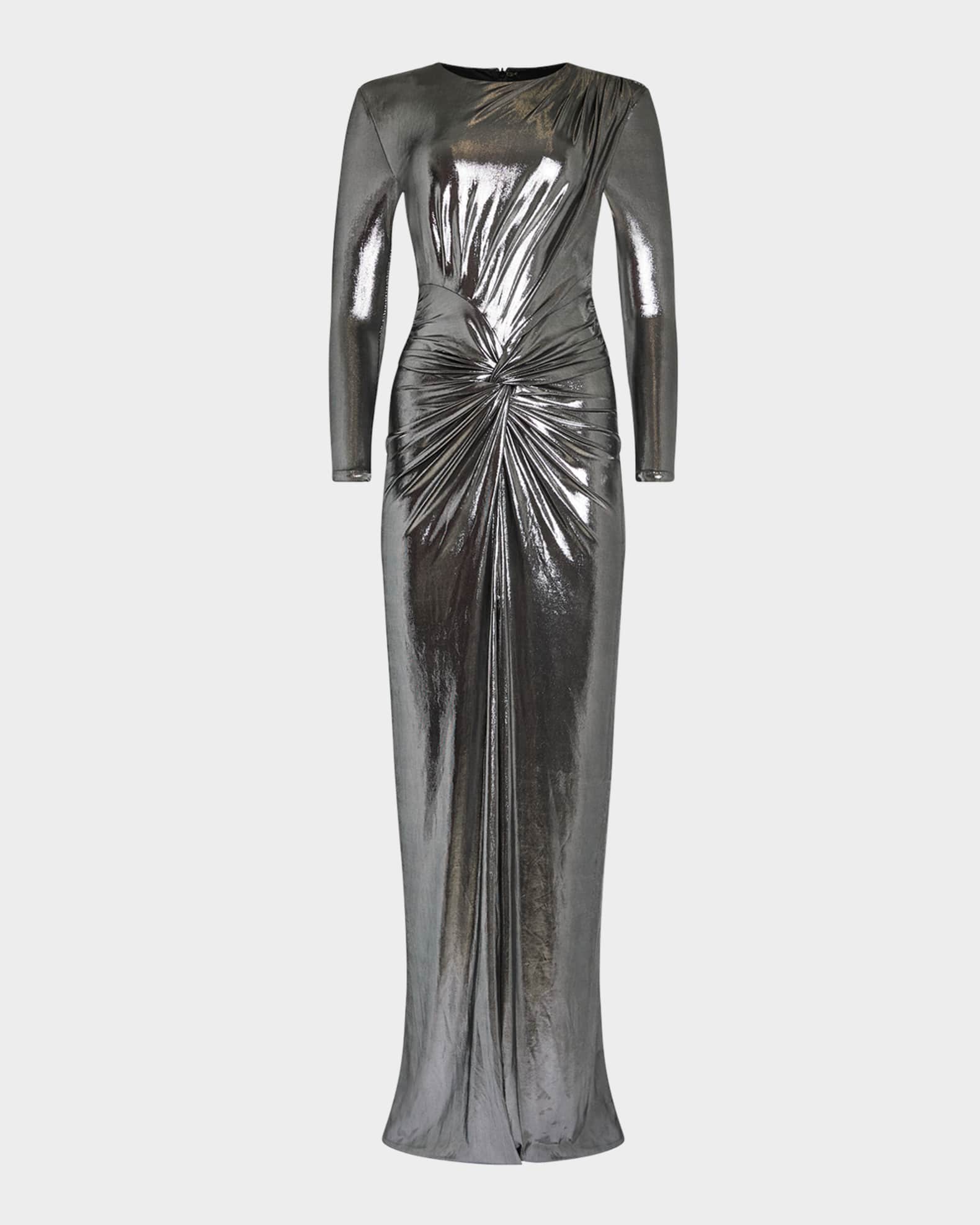 Neiman marcus long sleeve evening gowns outlet