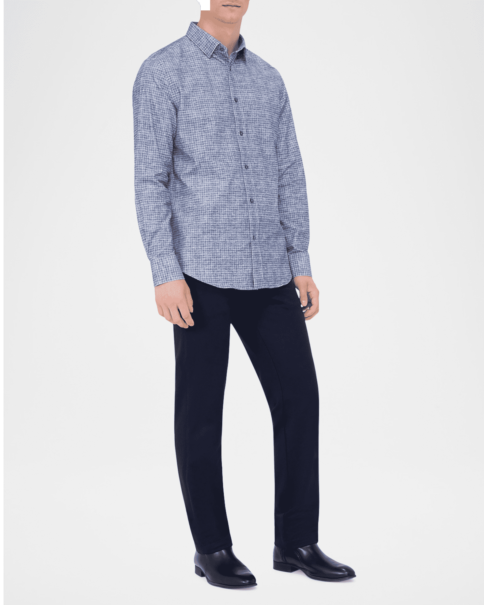 Men's Karl Cotton Woven Sport Shirt 1