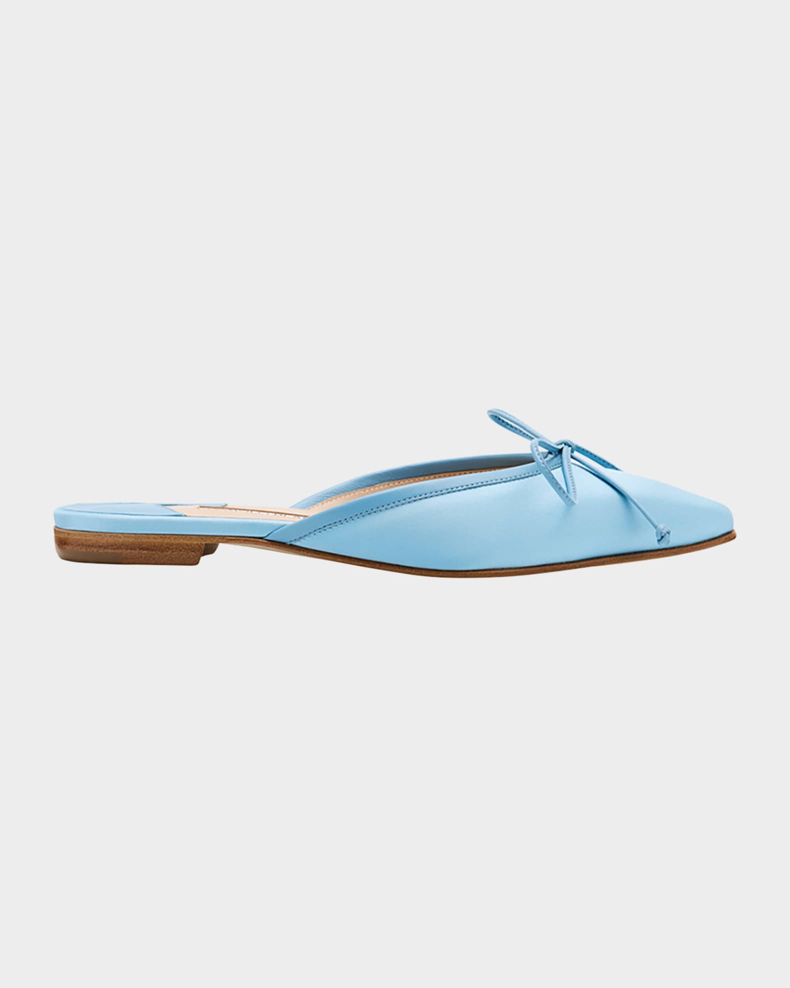 Satin Bow Ballerina Flats 0