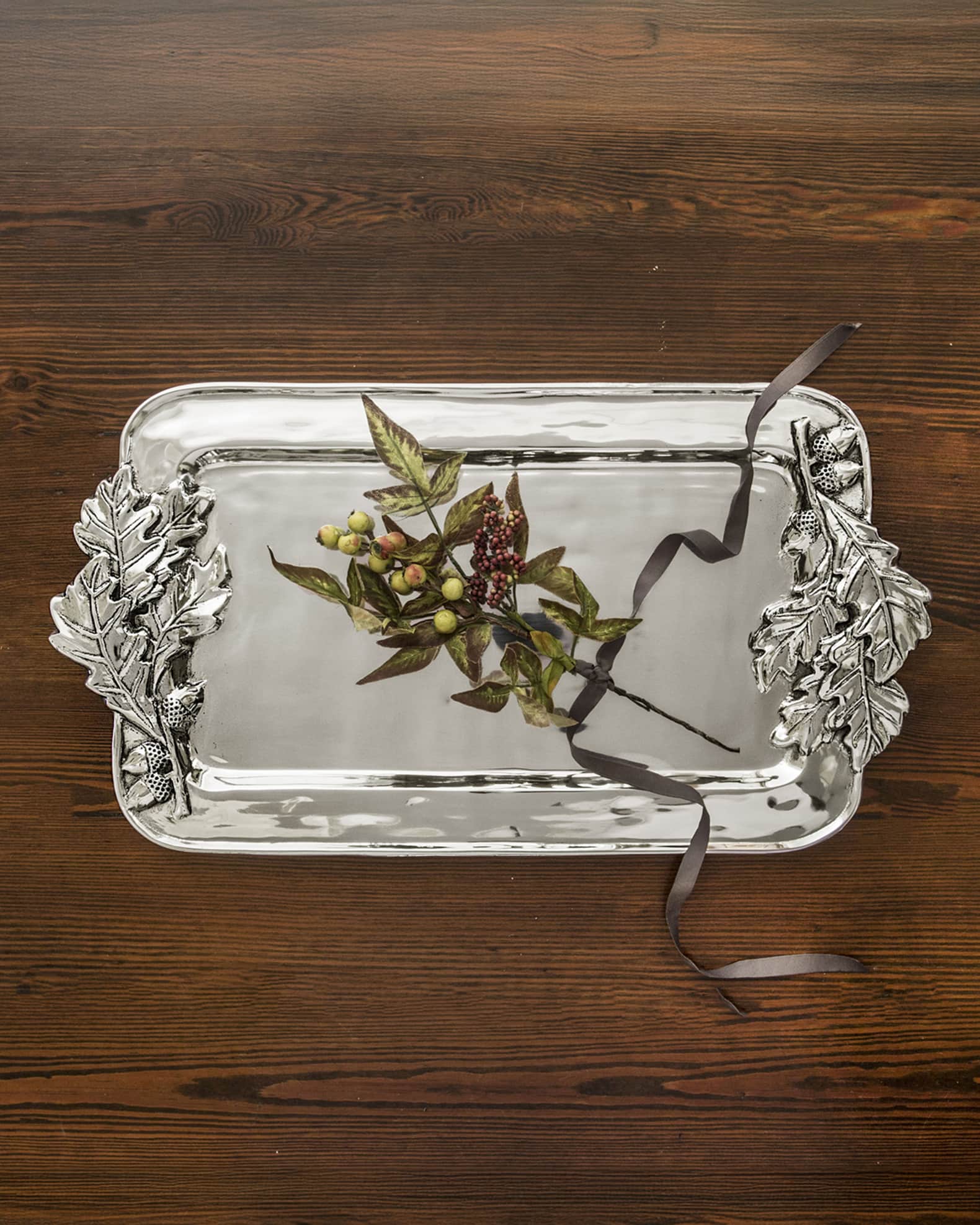 Holiday Acorn Large Tray 0