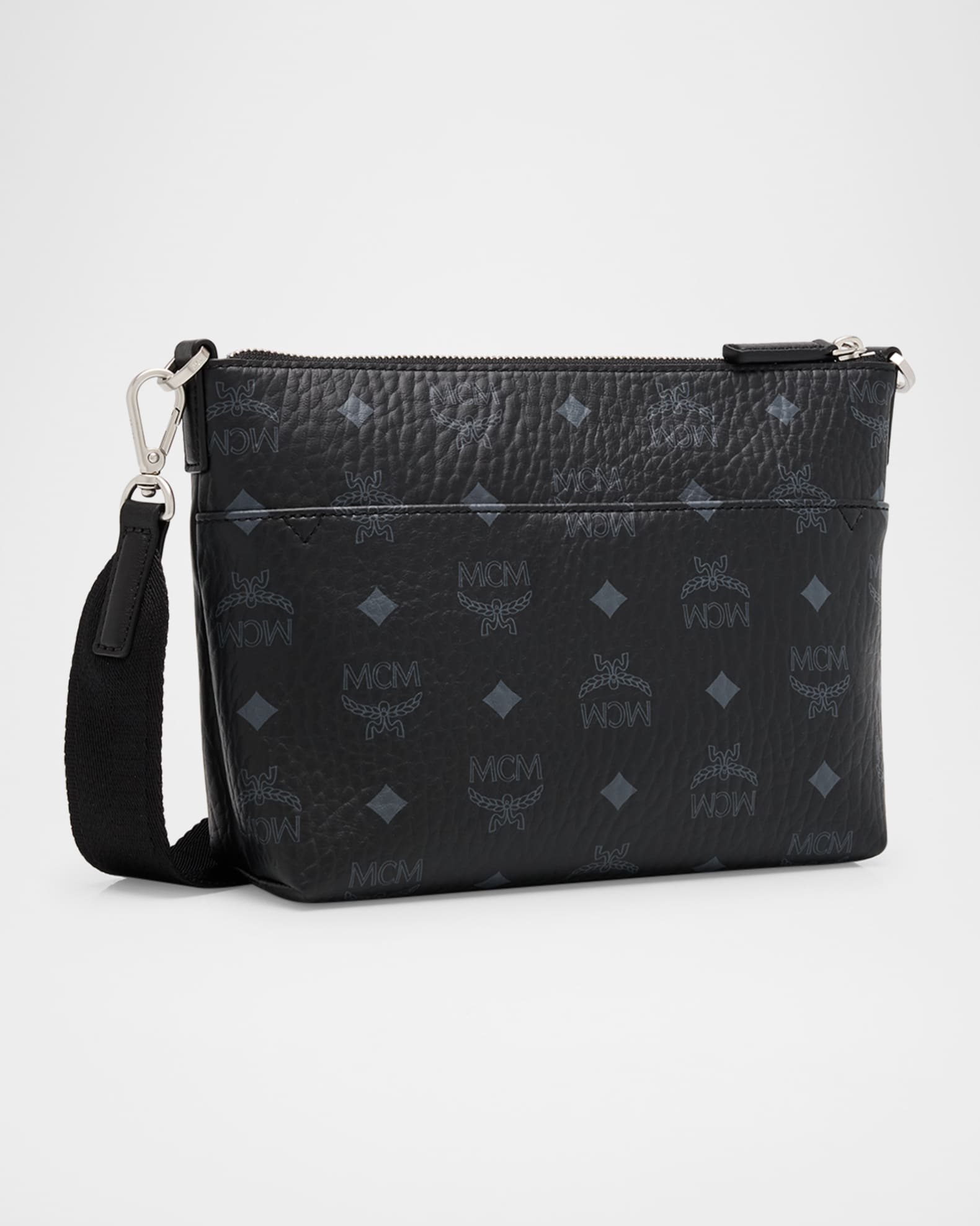 MCM Aren Visetos Leather Crossbody Bag