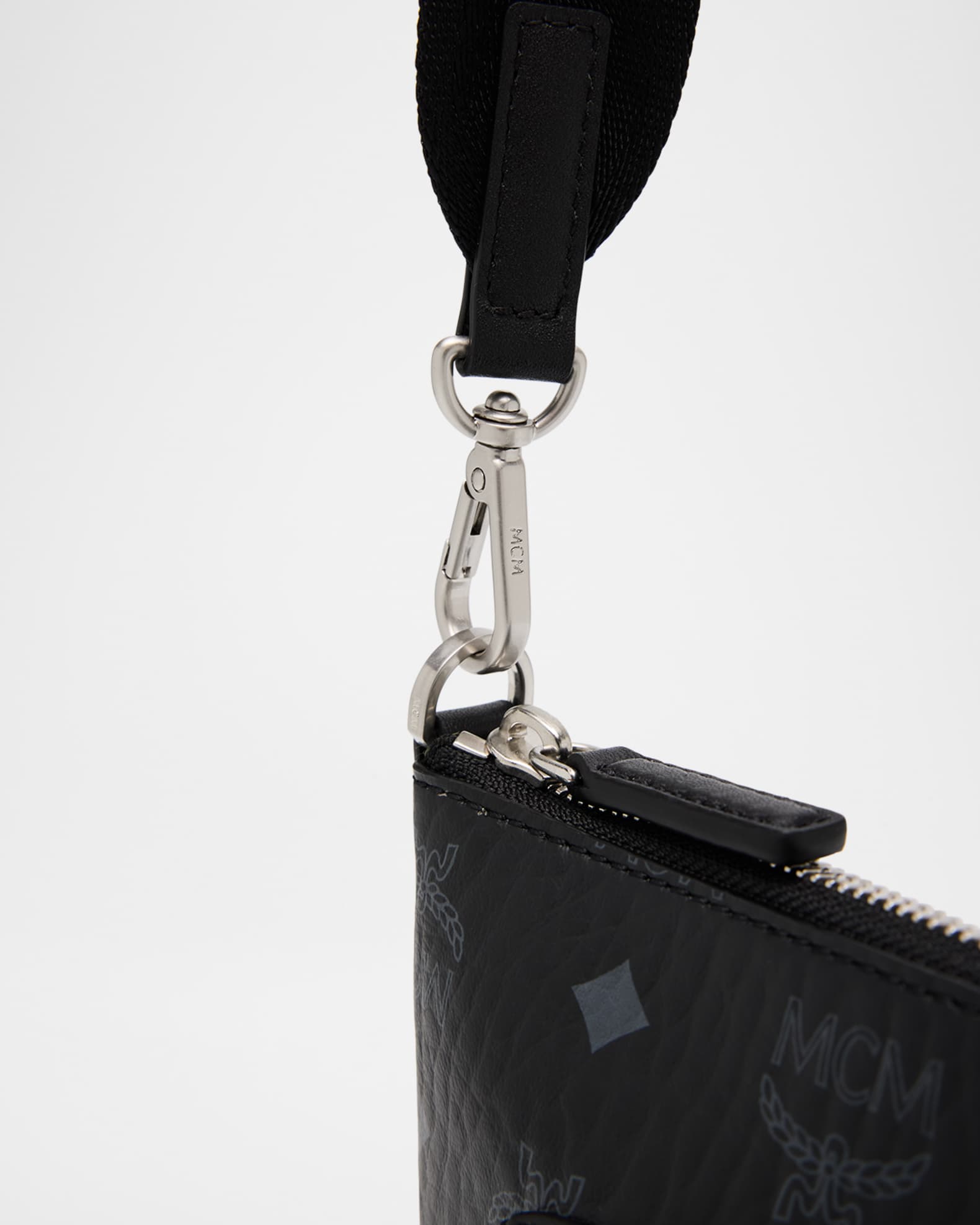 MCM Men's Aren Small Visetos Leather Crossbody Bag | Neiman MCM Men's Aren Small Visetos Leather Crossbody Bag | Neiman