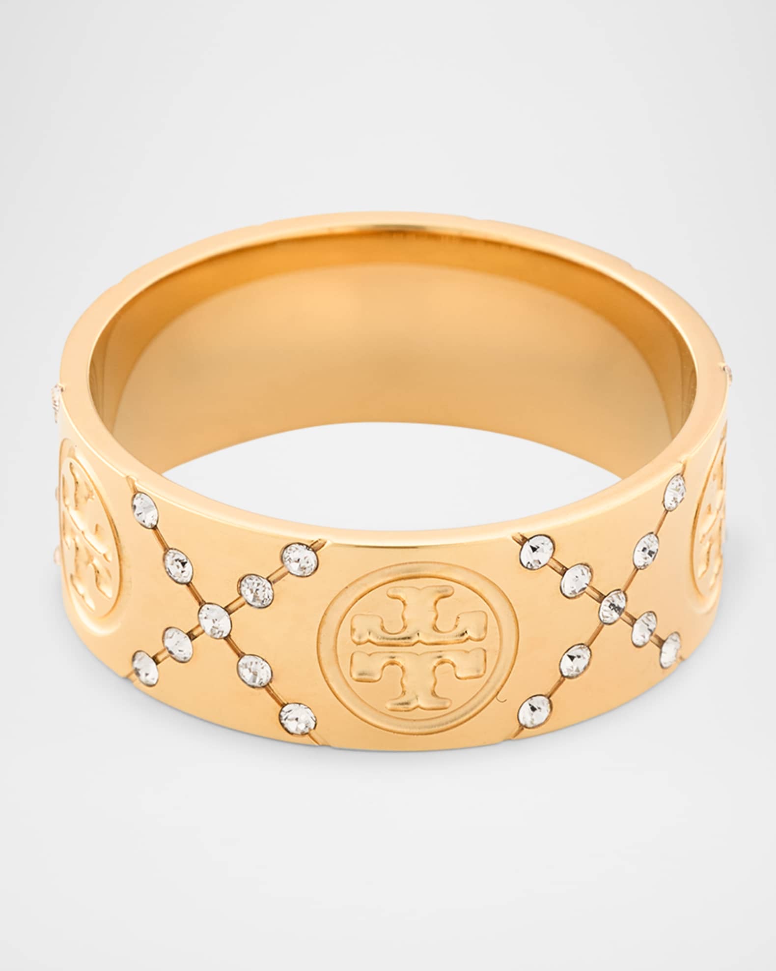 【Tory Burch】Tモノグラム パヴェ リング T Monogram Ring: Women's Designer Rings | Tory Burch