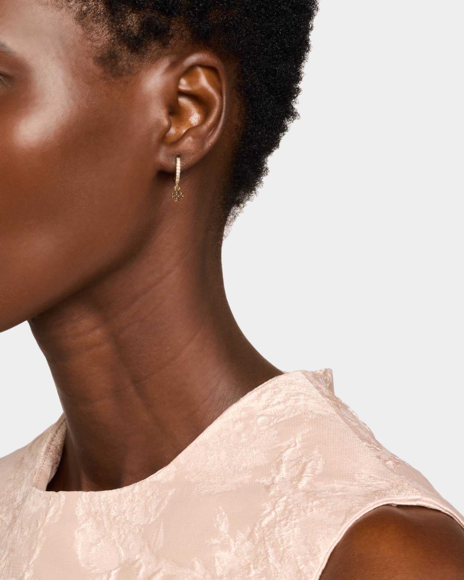 Pave huggie earrings 2025