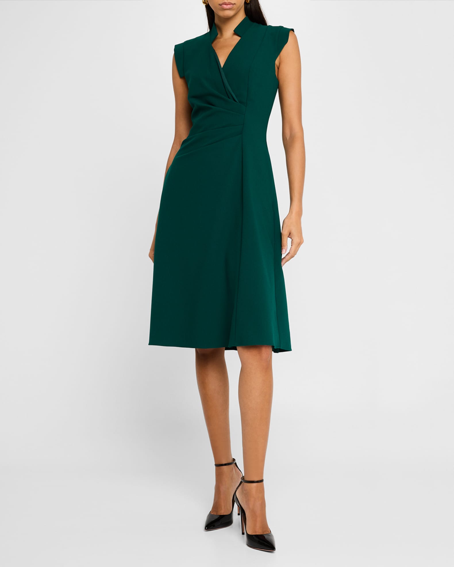 Bruna Sleeveless Pleated A-Line Dress 1