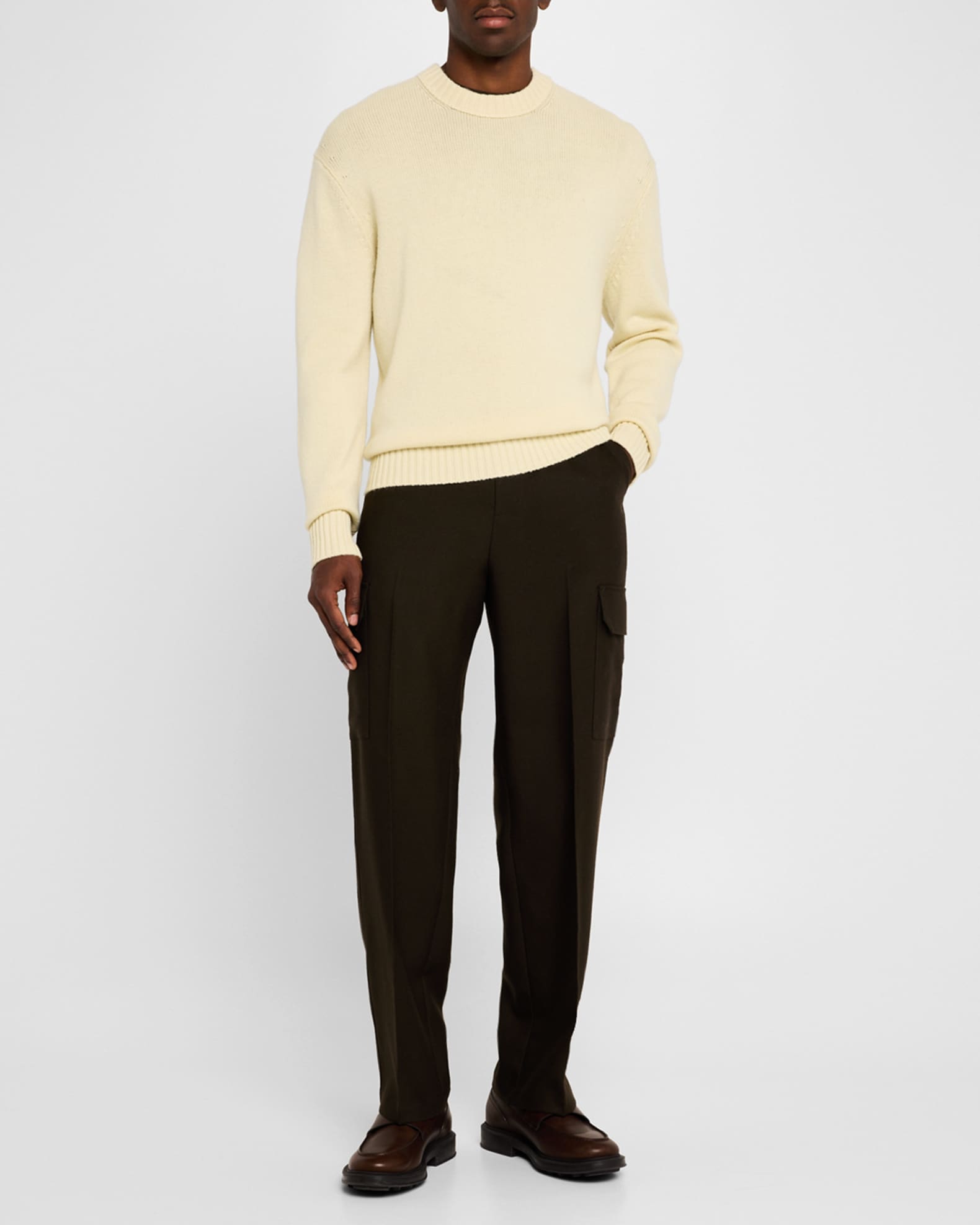 Men's Wool-Cashmere Crew Sweater 1