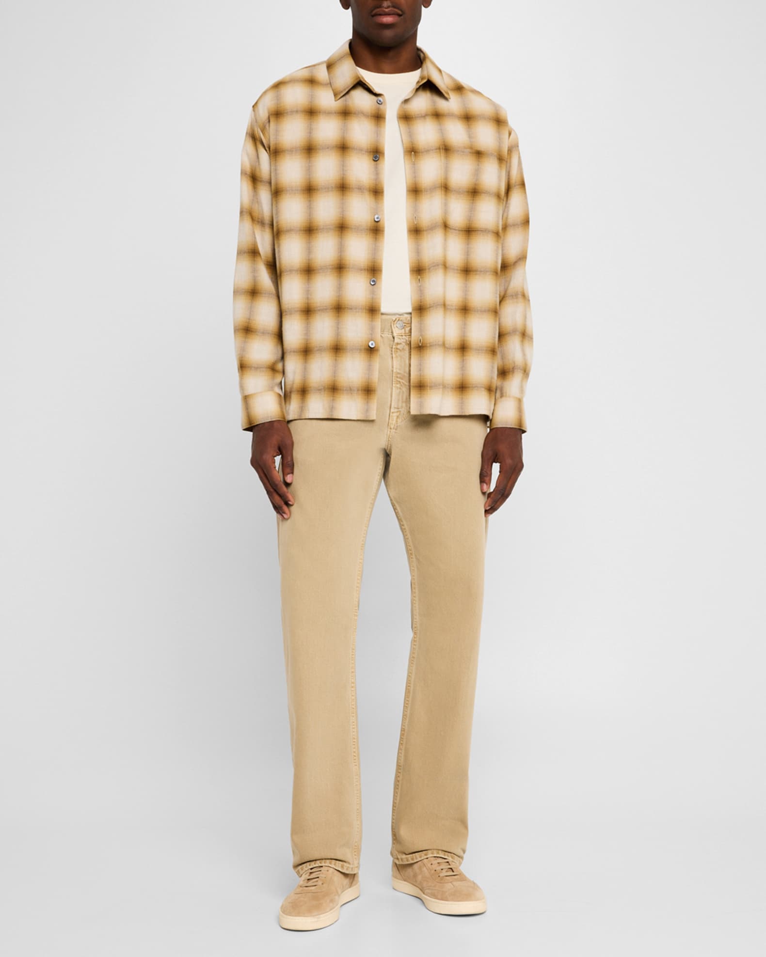 Men's Lightweight Plaid Sport Shirt 1