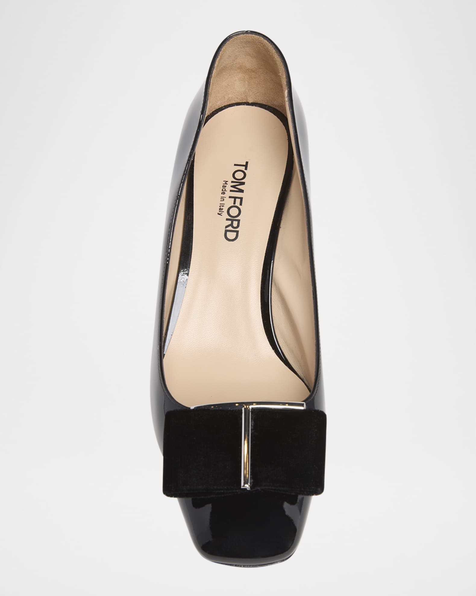 TOM FORD Audrey Patent Bow Ballerina Pumps | Neiman Marcus