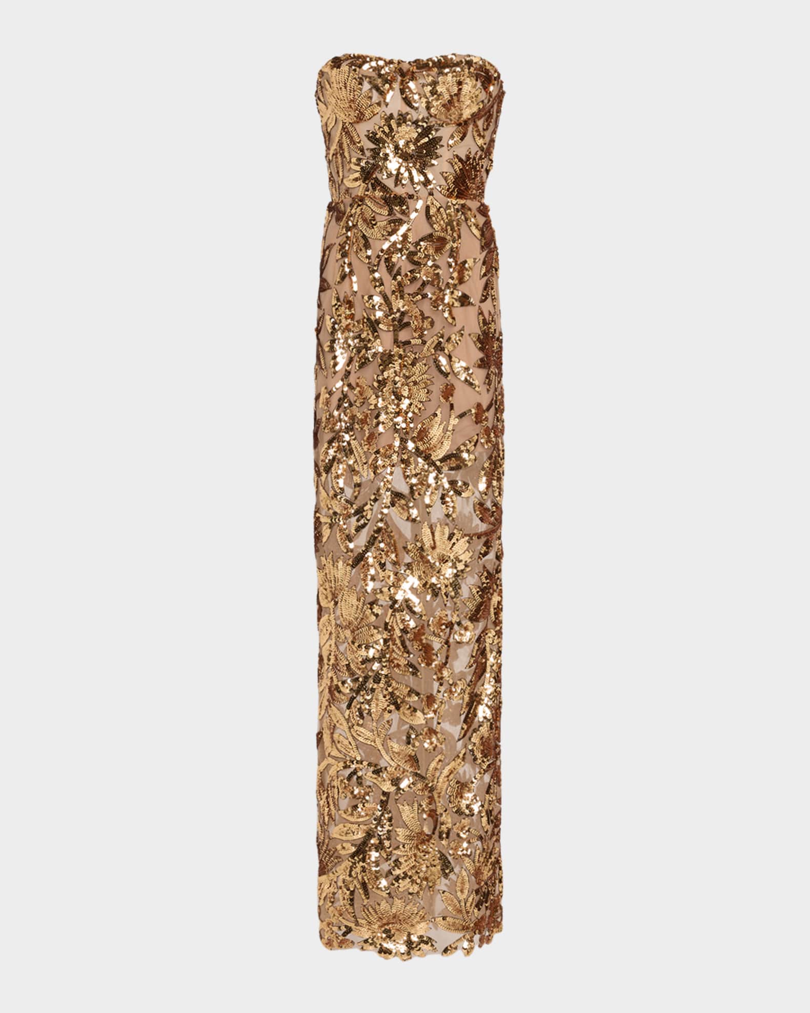 gold sequin bcbg dress Sequin Crepe Dress Gold & Black Combo / 6