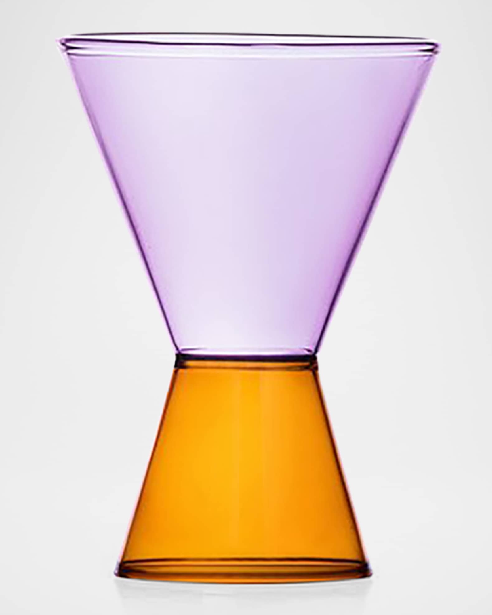 Travasi Amber and Lilac Glass, 8.5 oz. 0