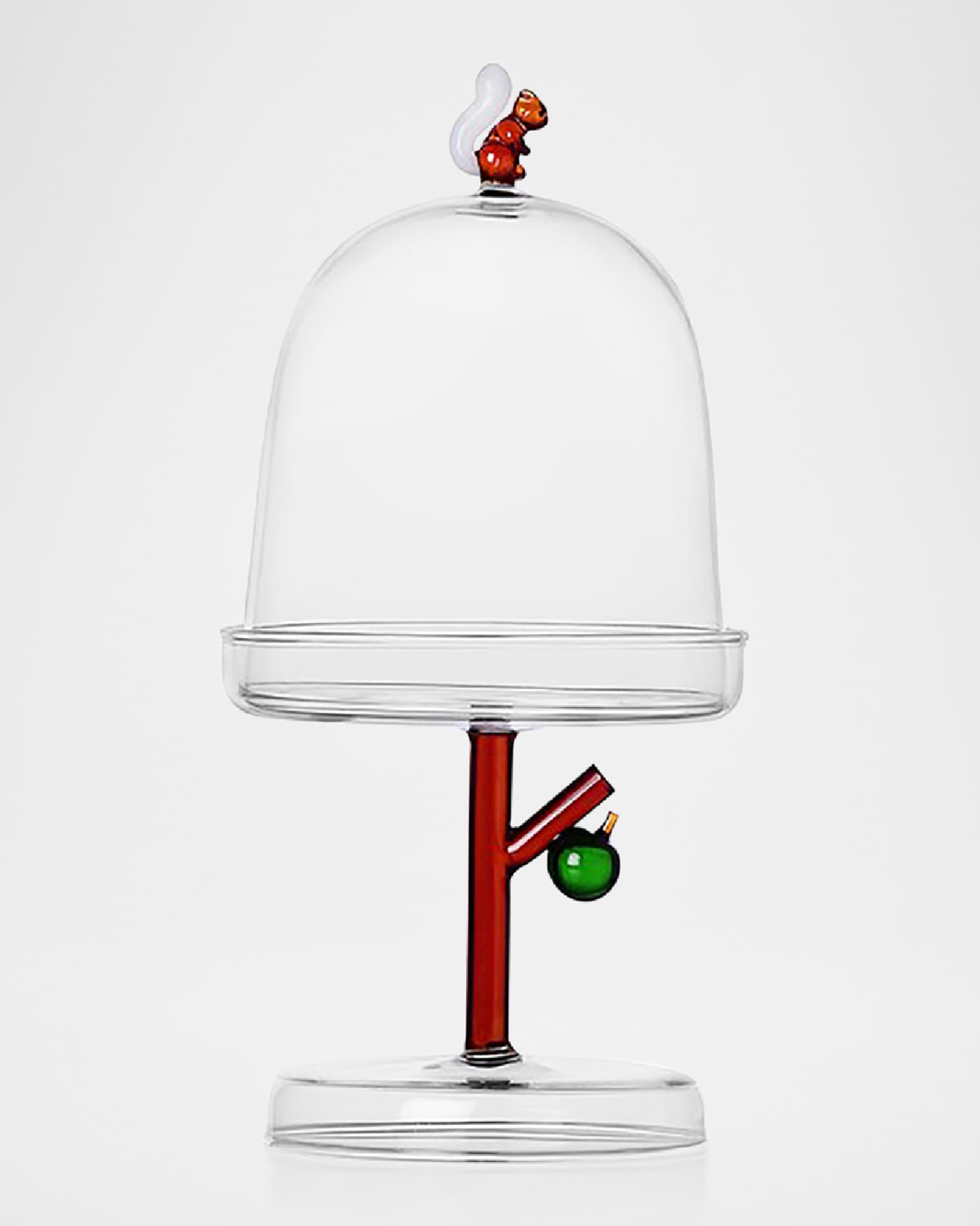 ICHENDORF Fruits & Flowers Dome with Squirrel Dish Neiman Marcus