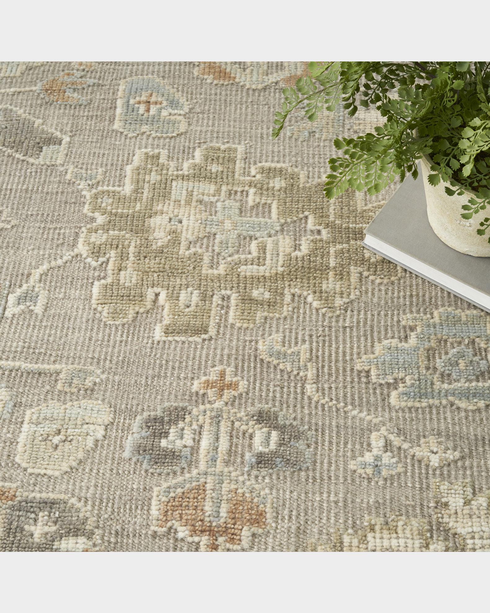 Whispers Taupe Hand-Knotted Rug | Neiman Marcus