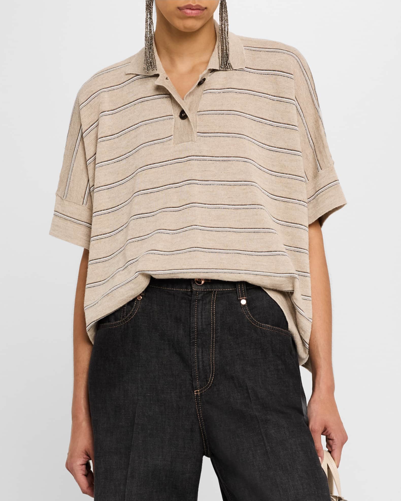 【超美品】BRUNELLO CUCINELLI アイボリーポロ Brunello Cucinelli RTW Spring 2022 [PHOTOS]