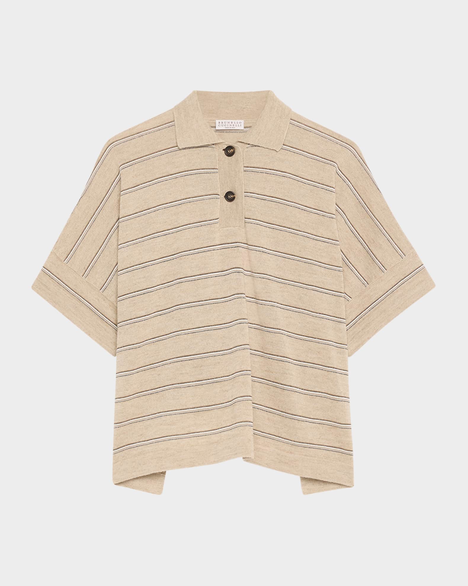 Striped Short-Sleeve Polo Shirt 0