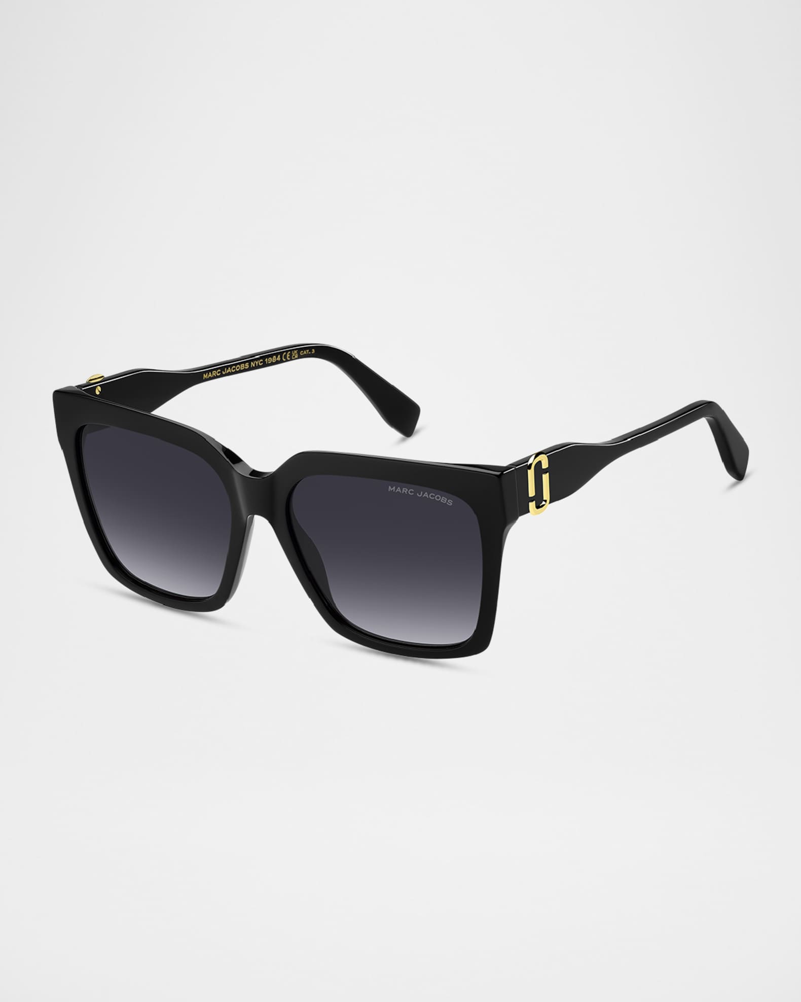 Marc Jacobs Black Acetate Sunglasses