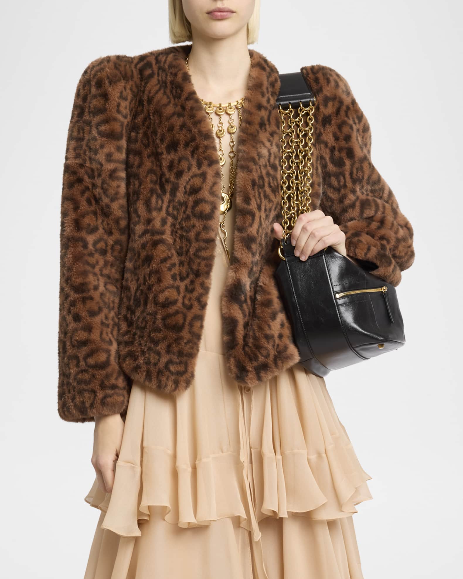 Neiman marcus leopard coat outlet