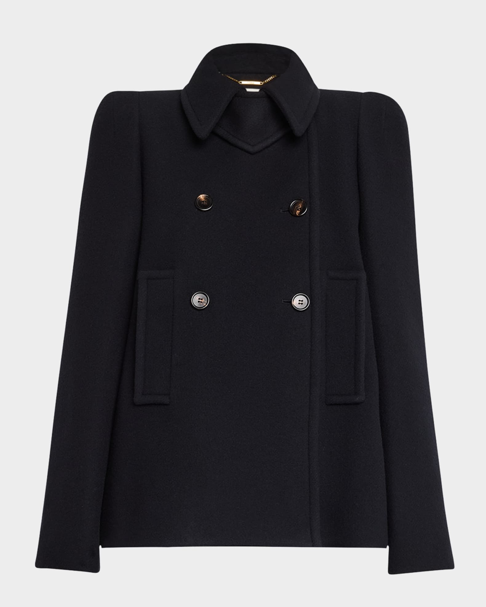Double-Breasted Wool Coat 0