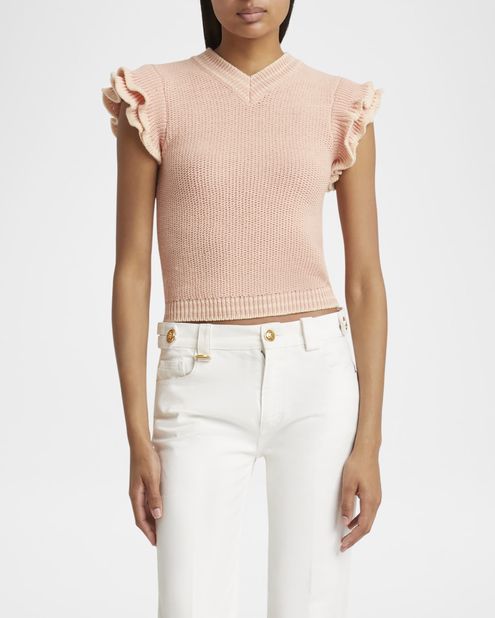 See by chloe ruffle sweater shop