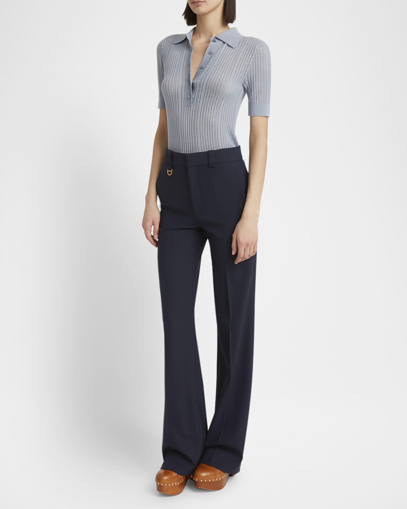 ボトムスその他 Chloe Blue wool pants Chloé Blue wool pants | TheDoubleF