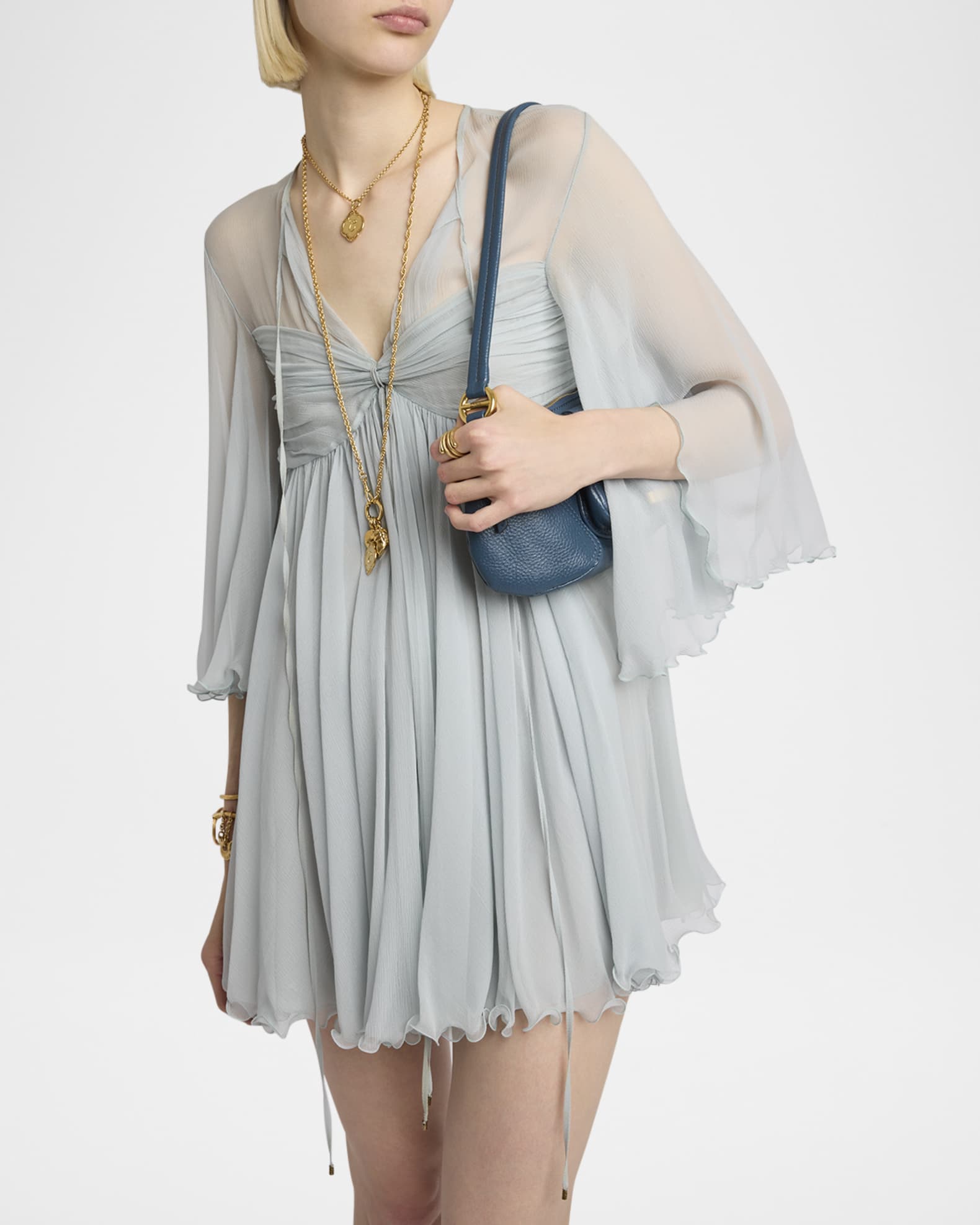 Tess blouse mini dress
