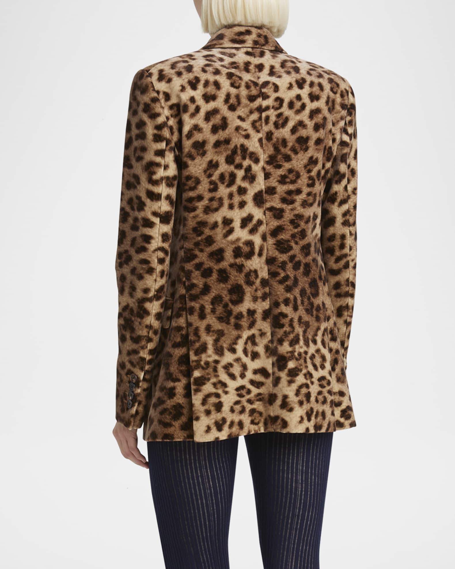 Neiman marcus leopard coat top