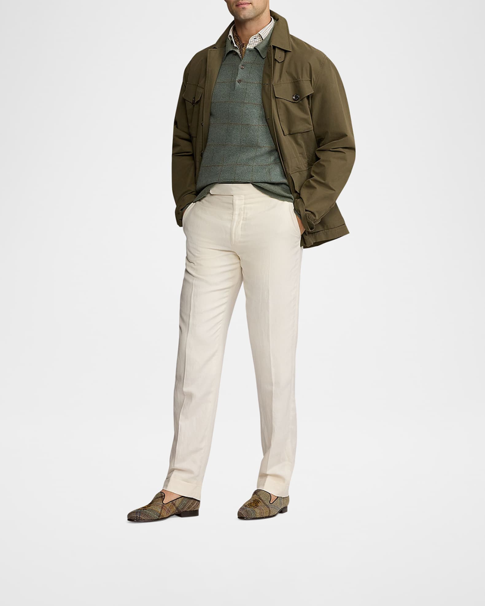 Ralph Lauren Purple Label Men's Collins Leather Penny Loafers