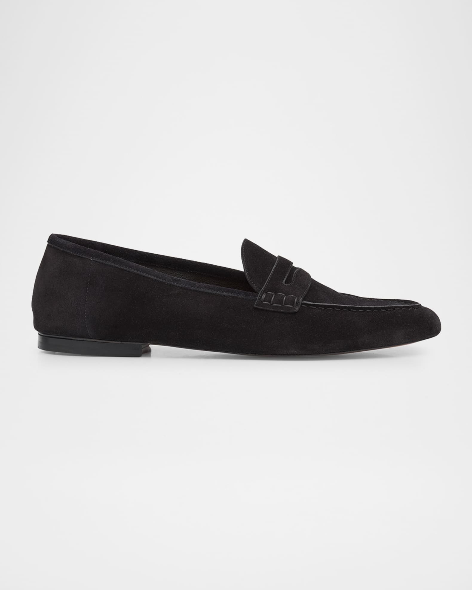 Men's Collins Suede Penny Loafers 0
