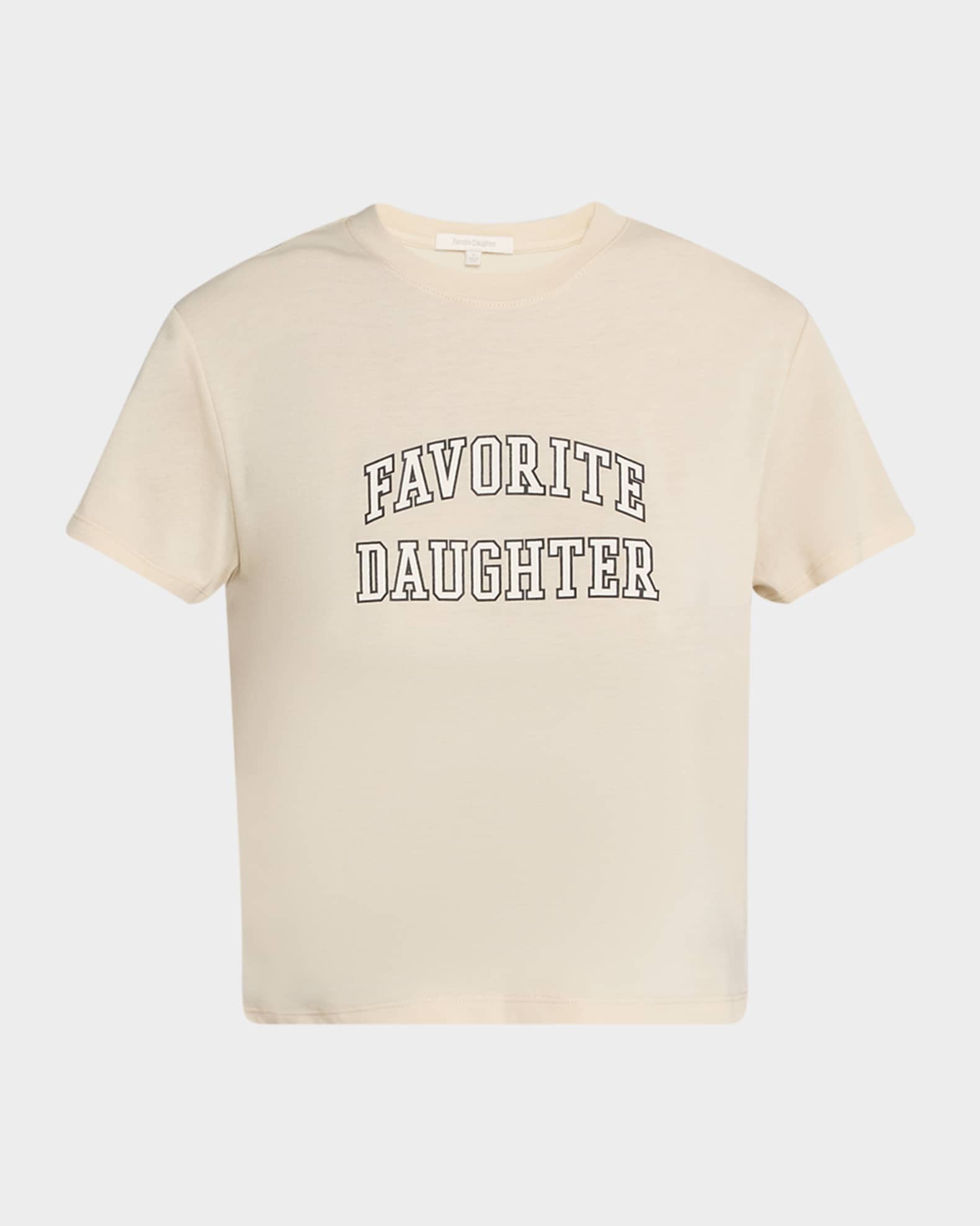 Favorite Daughter Cropped Collegiate T-Shirt 0
