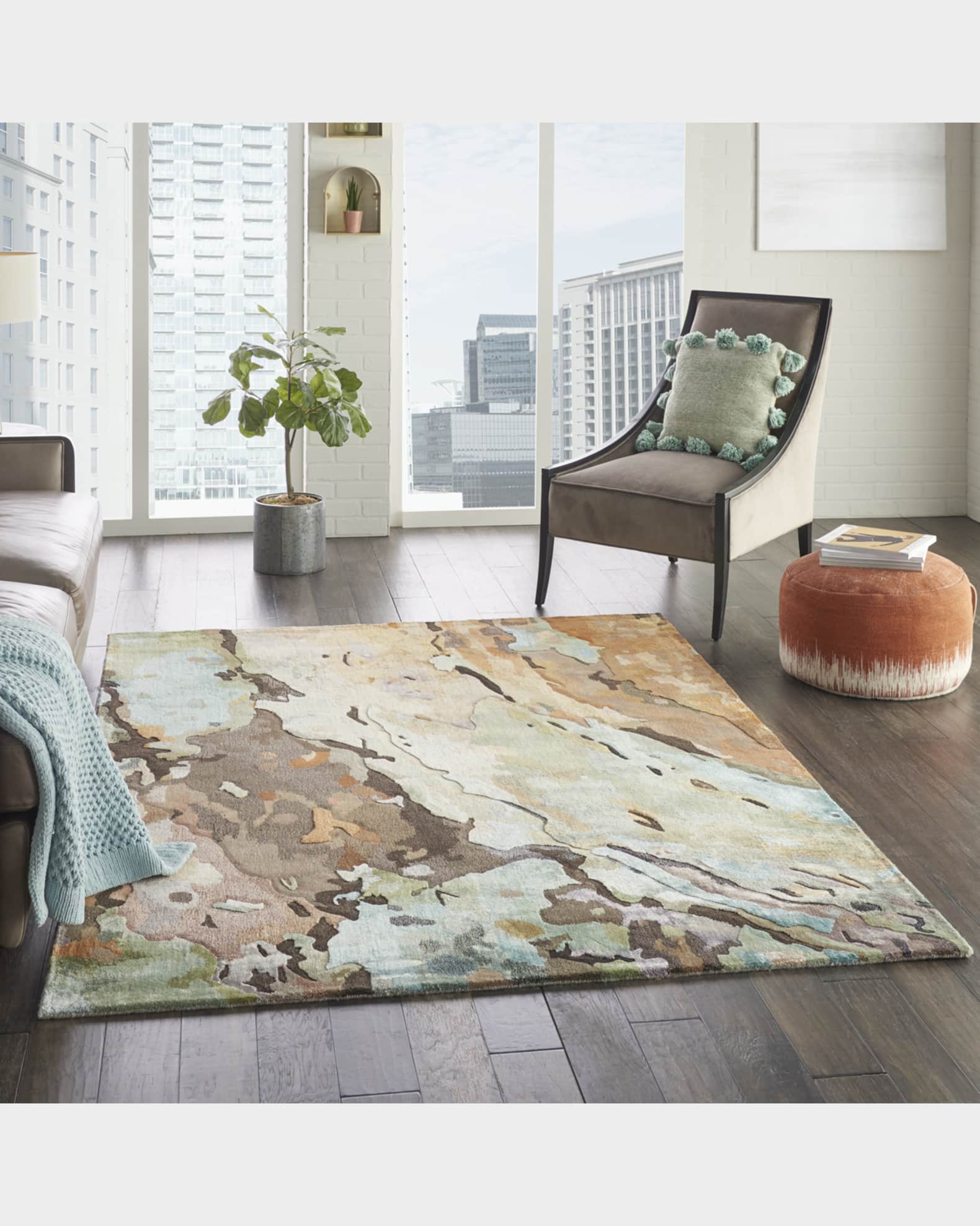 Prismatic Multicolor Hand-Tufted Rug 1