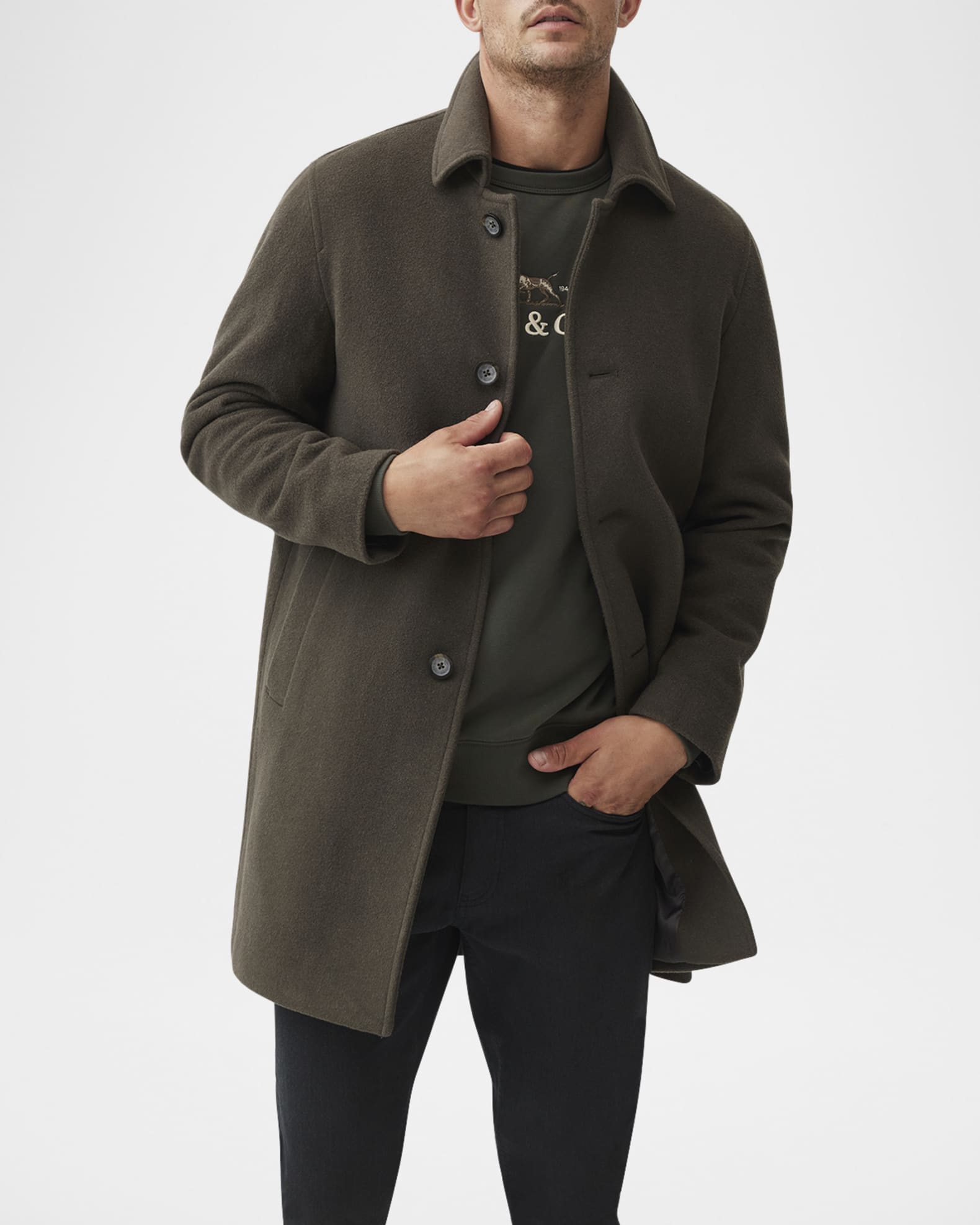 ジャケット・アウター THE FLAT HEAD MELTON WOOL CAR COAT Montgomery Car Coat - Bullock & Jones | Bullock & Jones