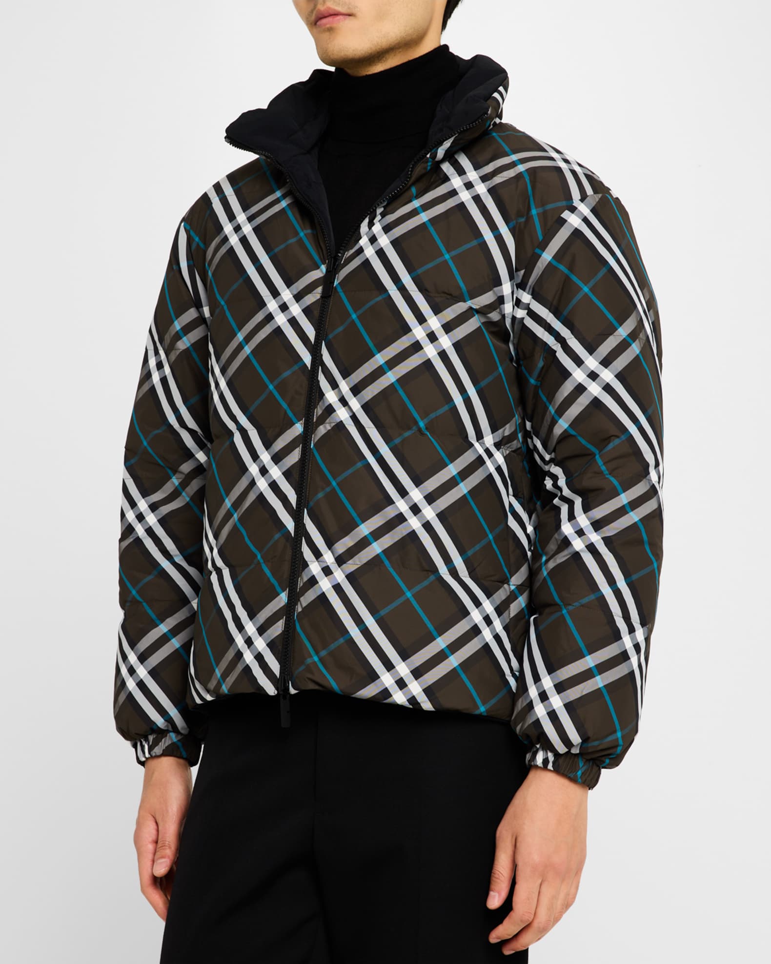 Men s Check Down Jacket