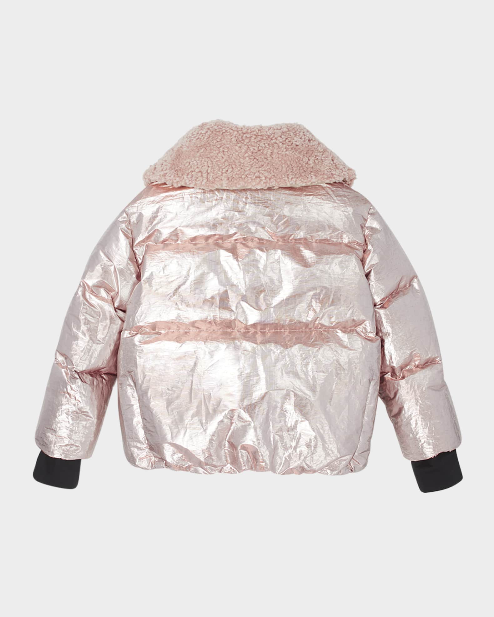 Girl's Trevelin Metallic Tech Puffer Ski Jacket, Size 8-14 1