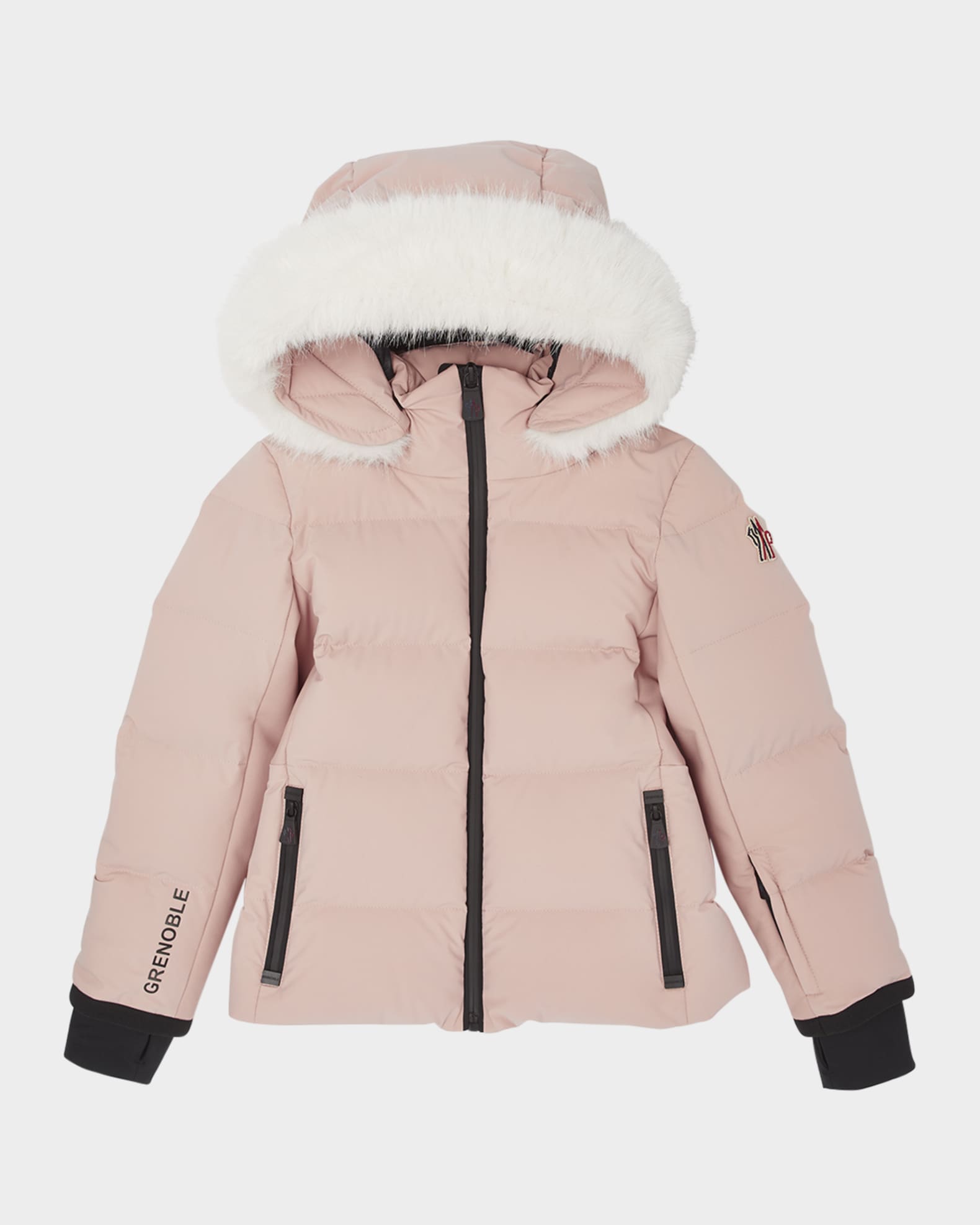 Moncler Grenoble Girl's New Guyane Technical Puffer Ski