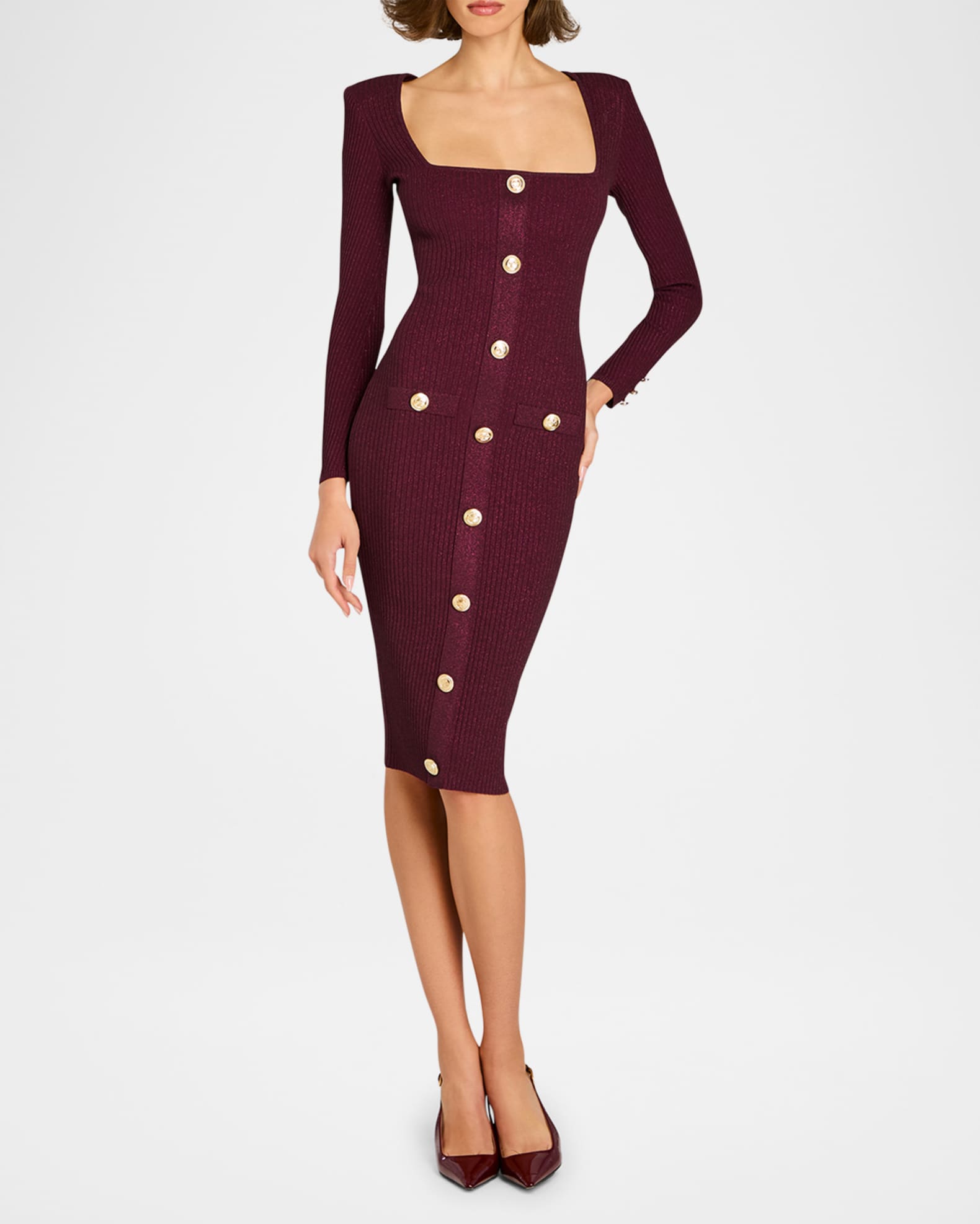 Sadelle Sparkly Knit Midi Dress 1