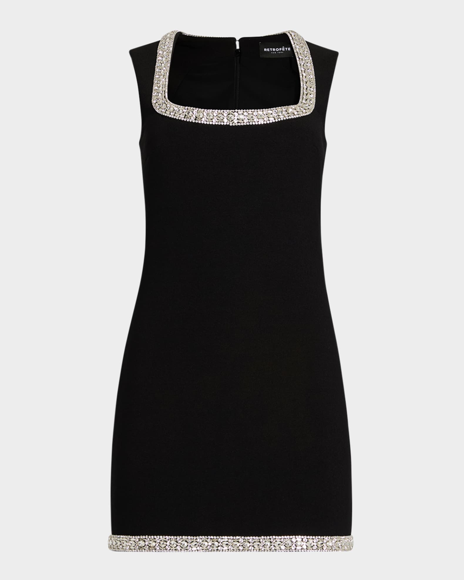 Bexley Crystal-Trim Mini Dress 0