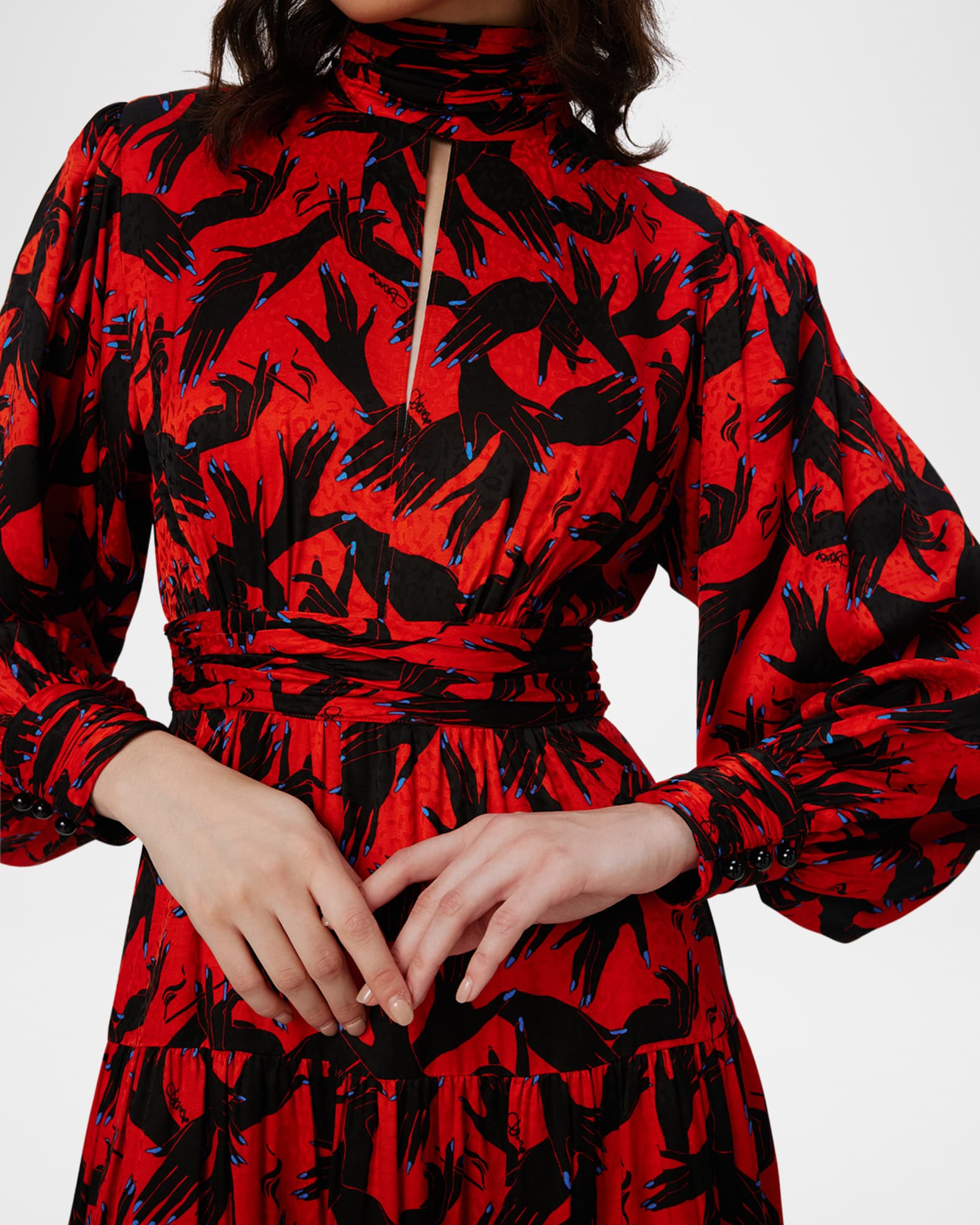 Robe Diane Von Furstenberg Benin - Soie Multicolore - Taille 10 US - Neuf Avec étiquettes