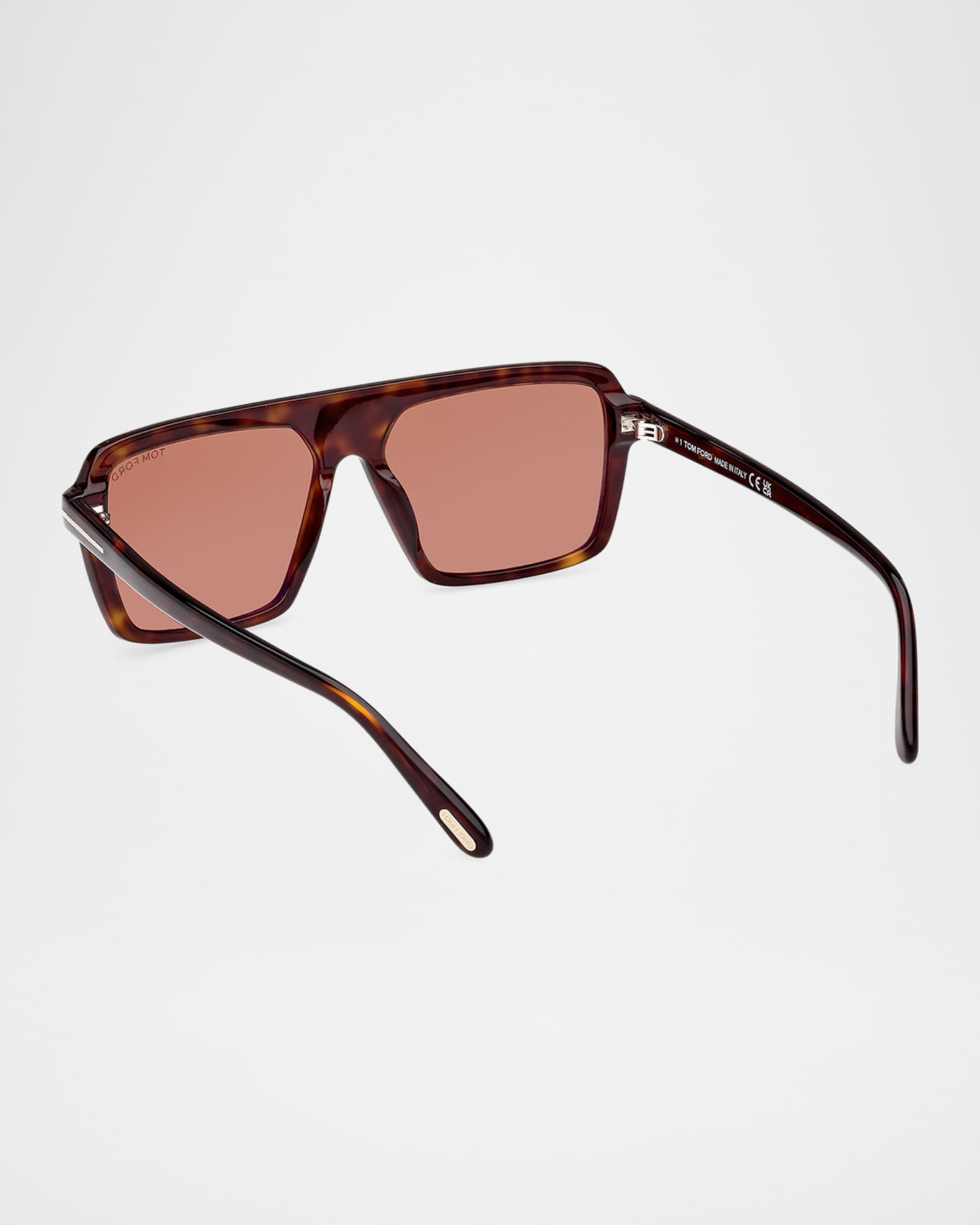 Men's Vincent Acetate Rectangle Sunglasses 1