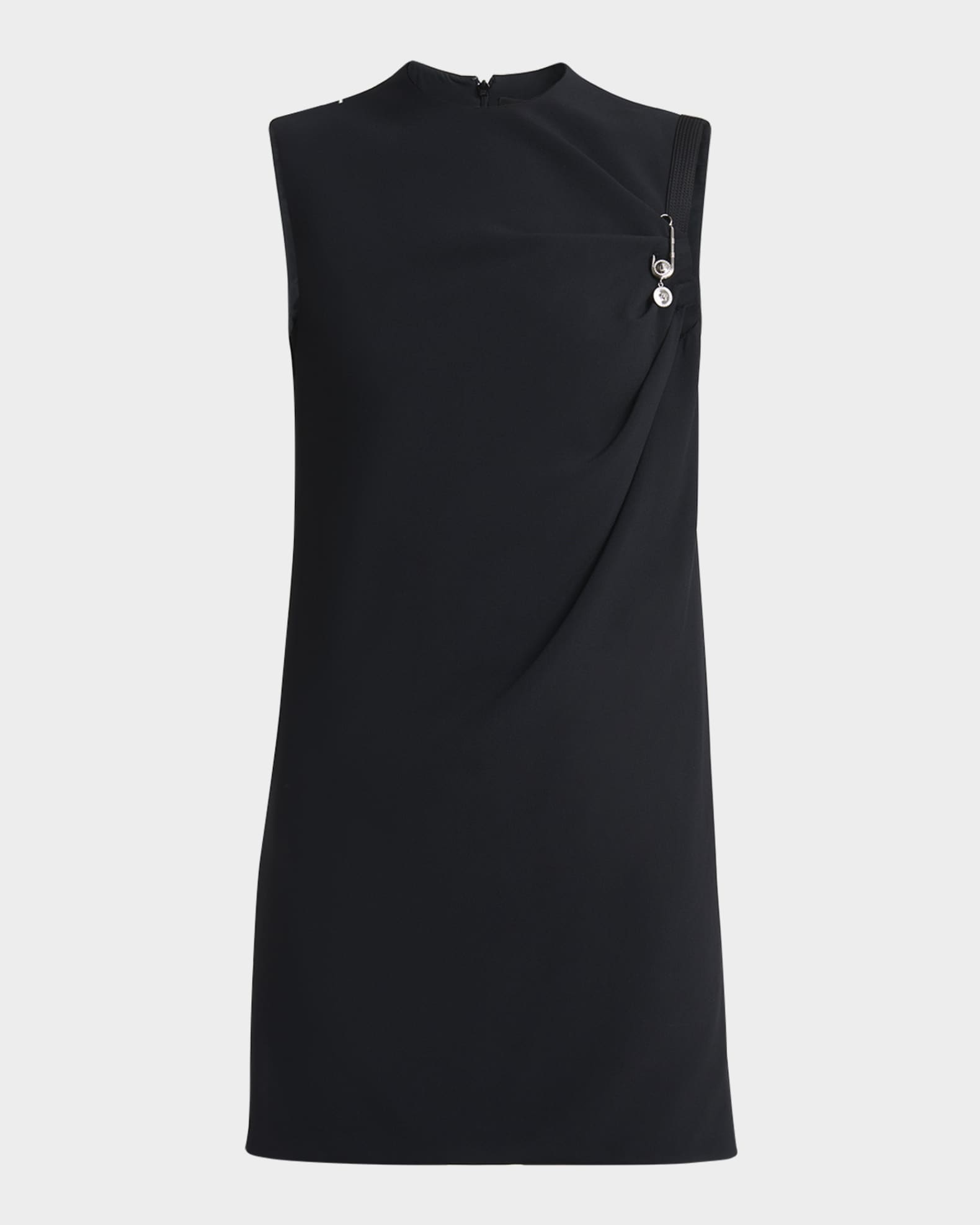 Safety-Pin Responsible Matte Enver Satin Mini Dress 0