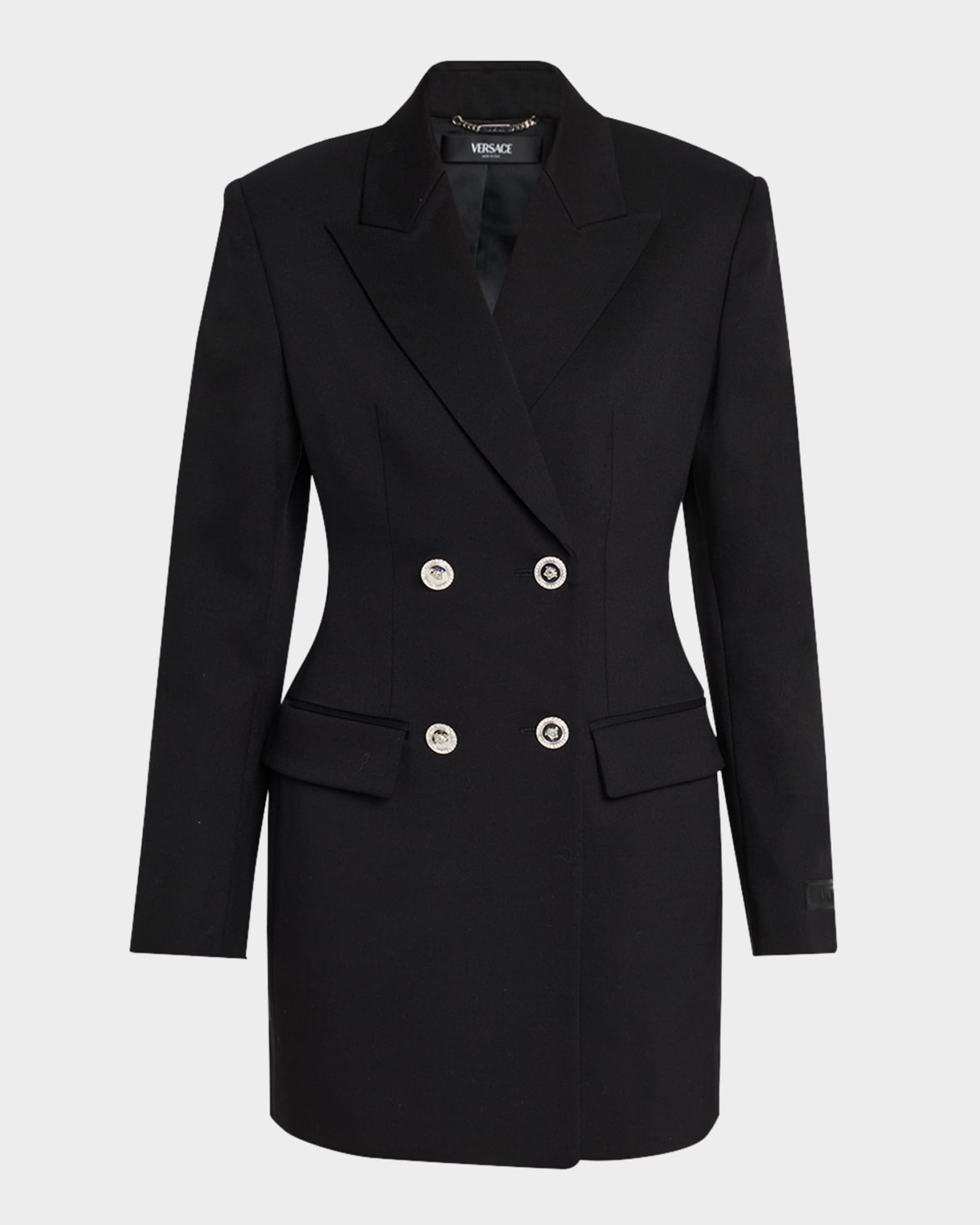 Chainmail Cutout Double-Breasted Evening Jacket 0
