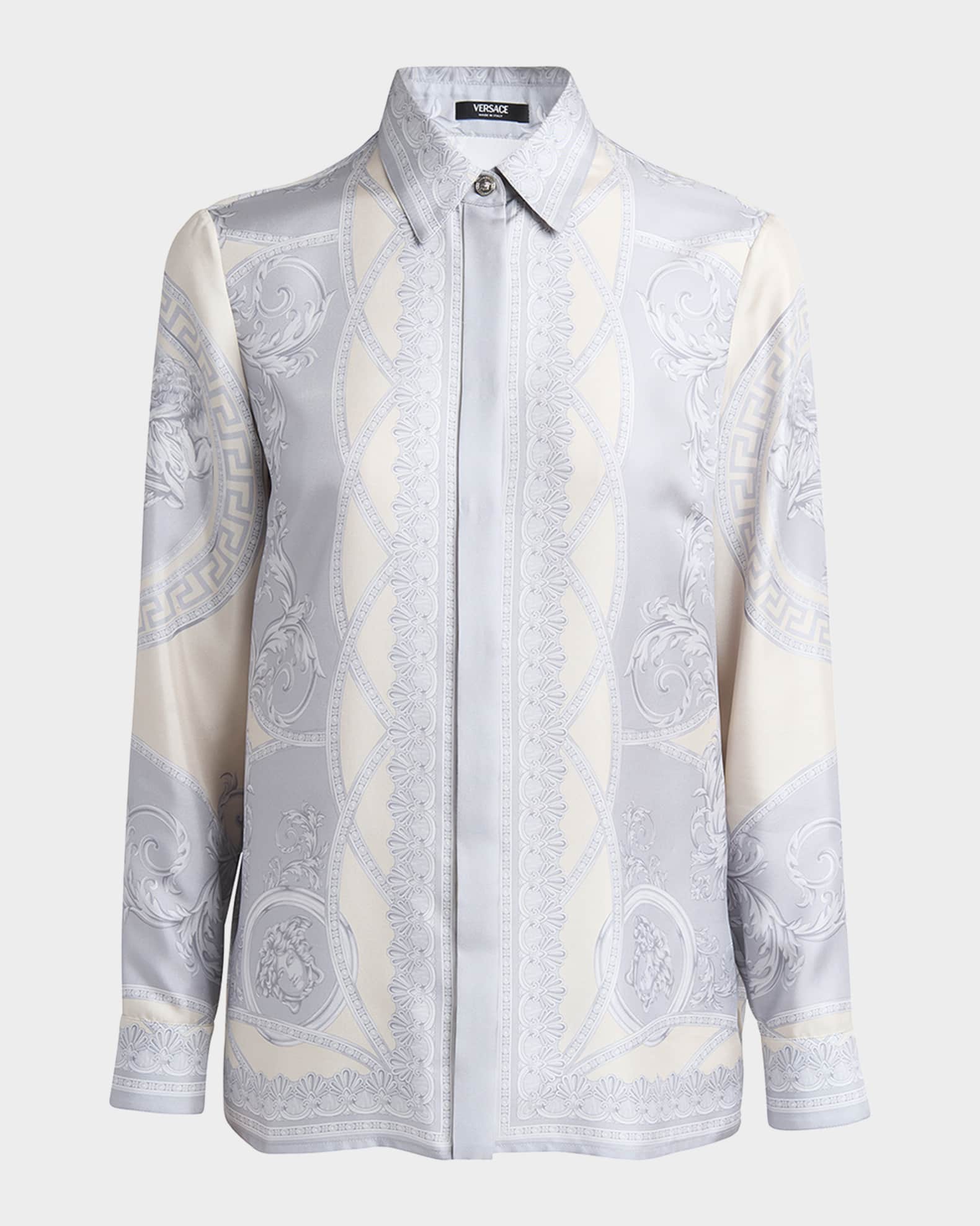 Coupe Des Dieux Barocco Foulard Silk Twill Formal Shirt 0