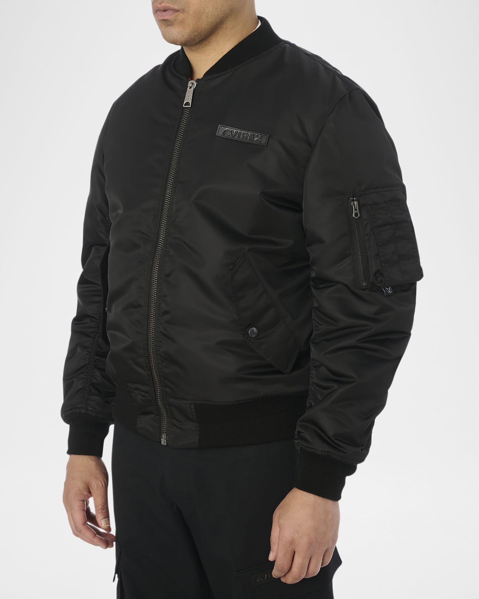 Men's MA-1 Nylon Bomber Jacket