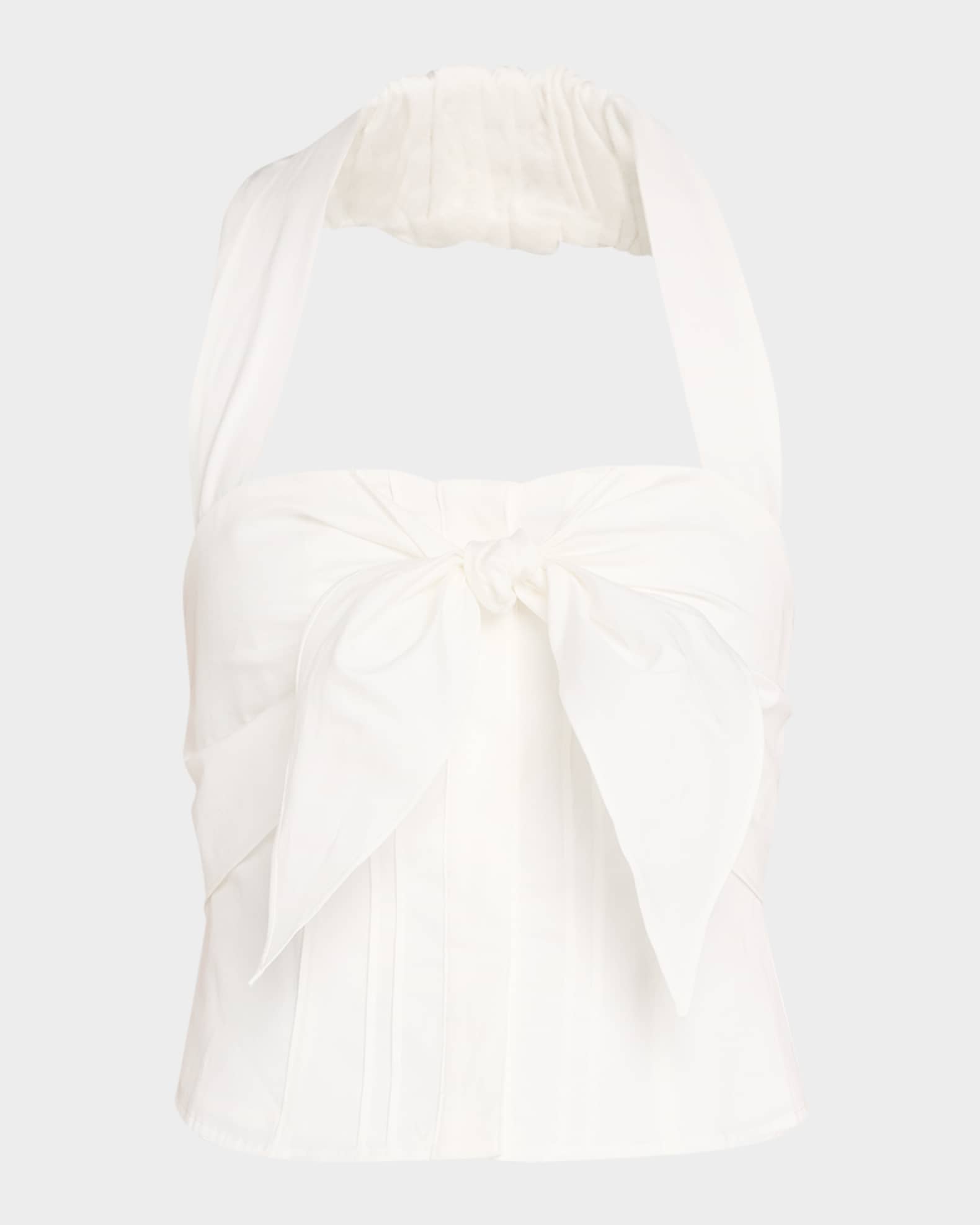 Liliana Cotton Poplin Halter Top 0