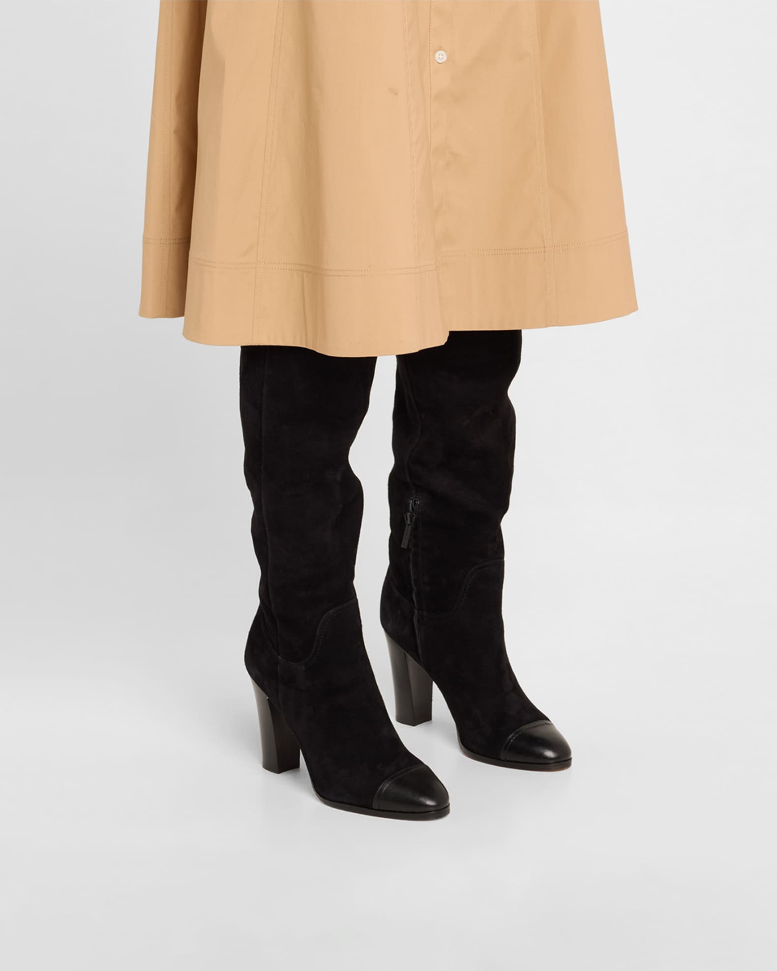 Veronica Beard Conrad Suede OverTheKnee Boots Neiman Marcus