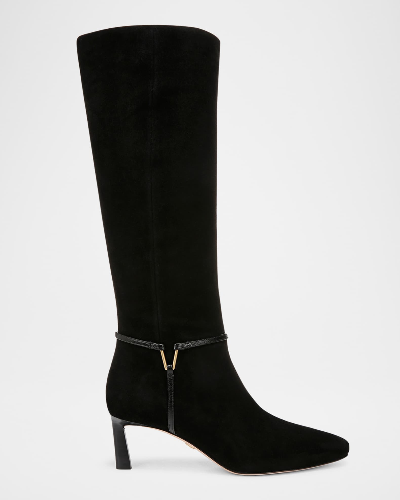 Veronica Beard Kenzie Suede Harness Knee Boots Neiman Marcus