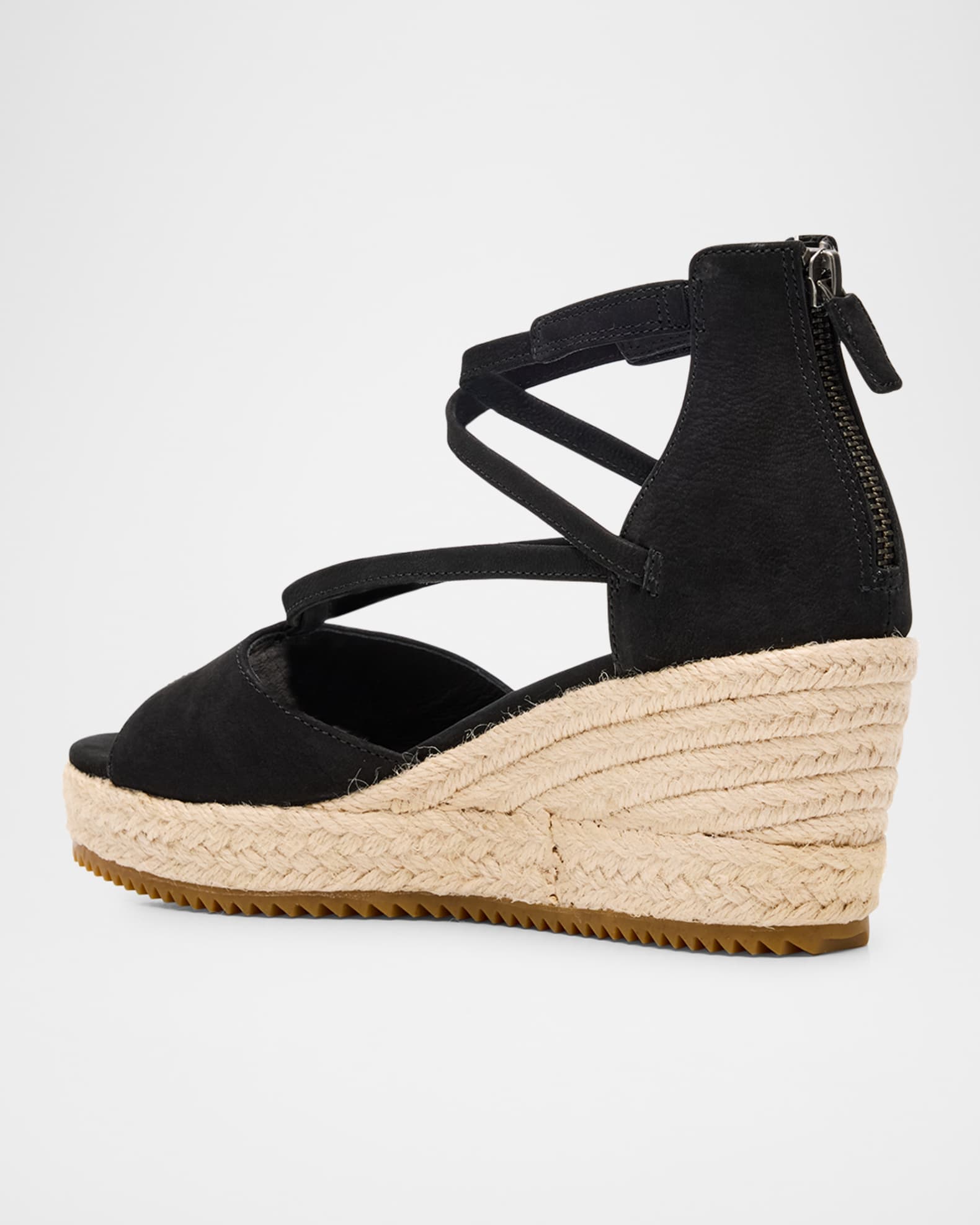 Wesson Leather Ankle-Strap Wedge Espadrilles 1